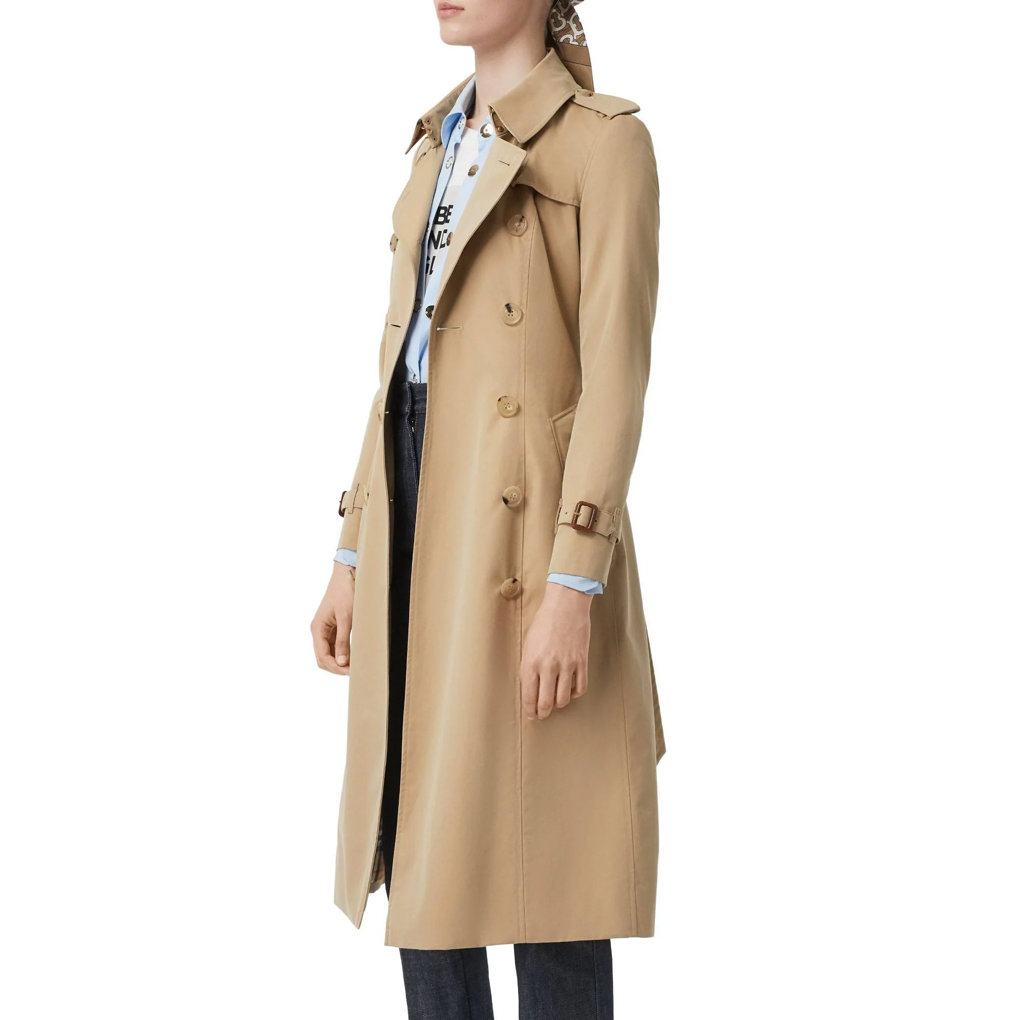 The Long Chelsea Heritage Trench Coat - Honey - Image 12