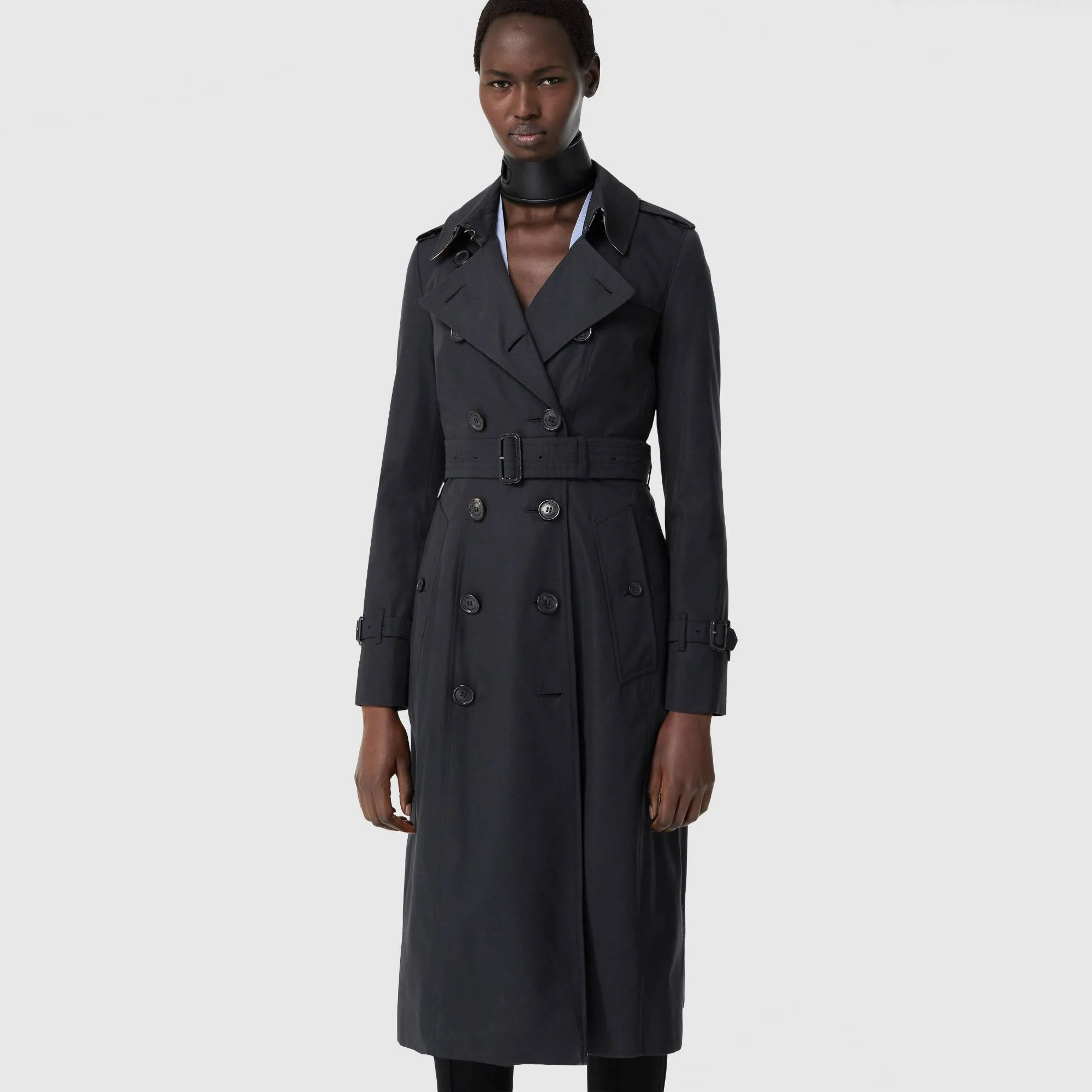 The Long Chelsea Heritage Trench Coat - Midnight - Image 6