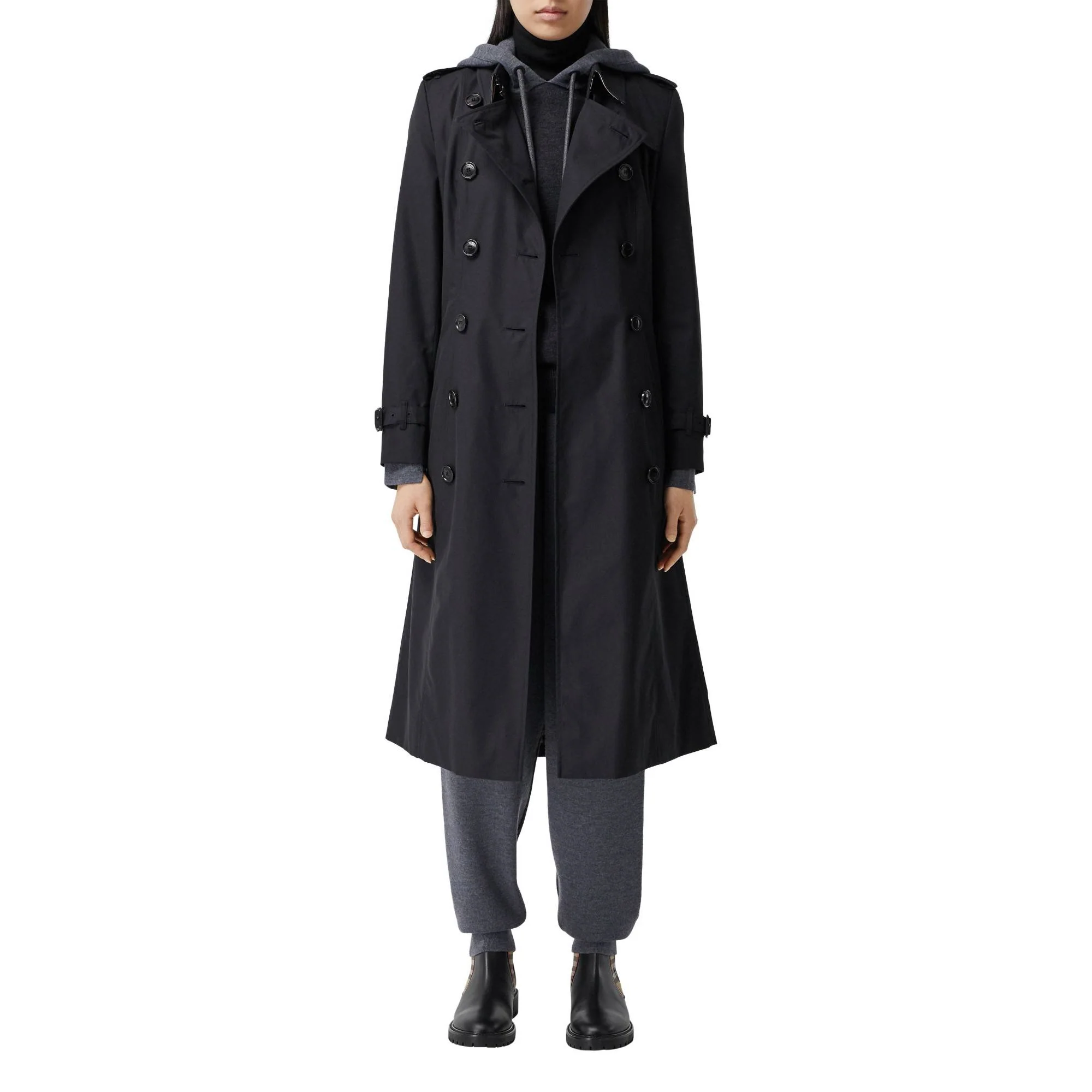 The Long Chelsea Heritage Trench Coat - Midnight - Image 8
