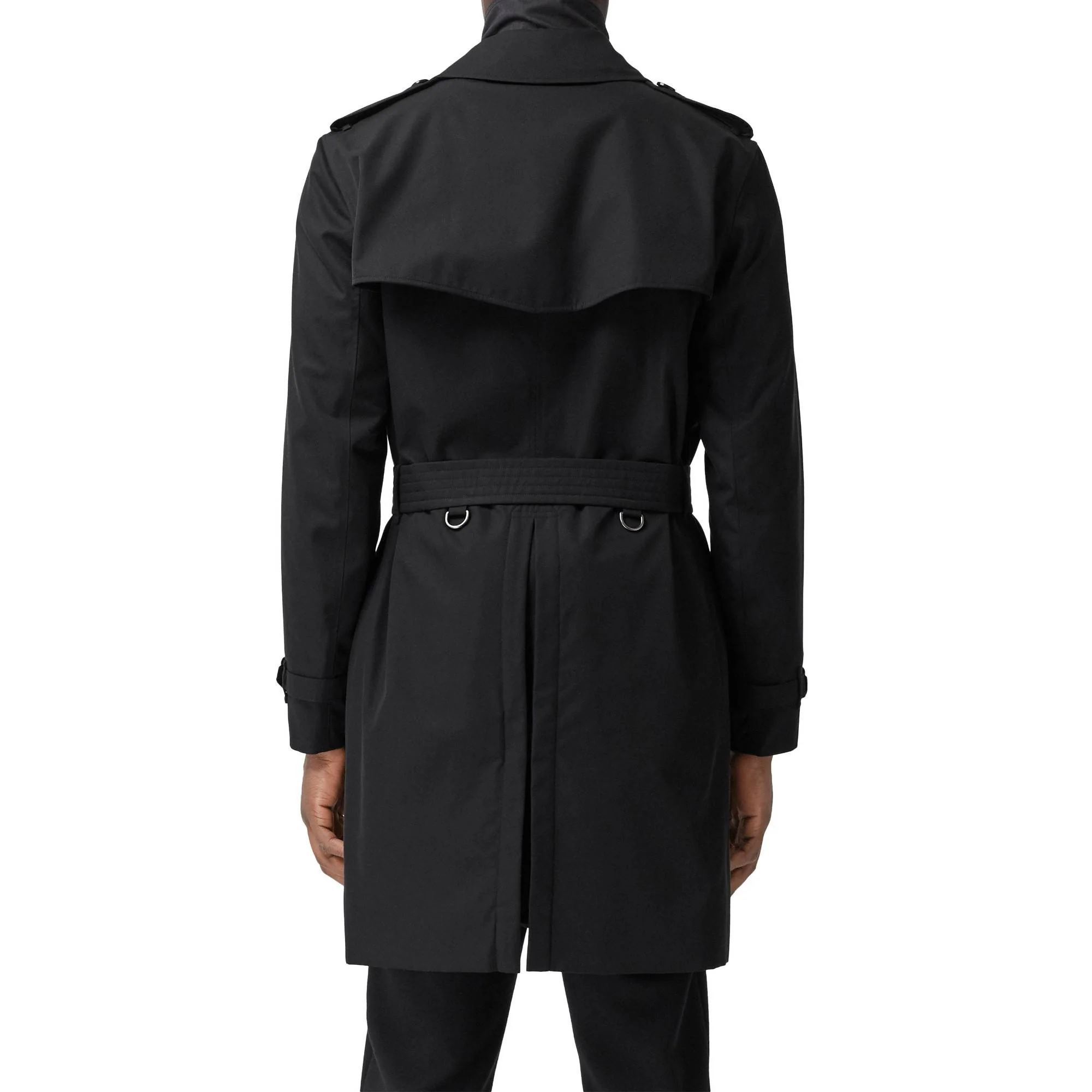 The Mid-length Kensington Heritage Trench Coat - Black - Image 10