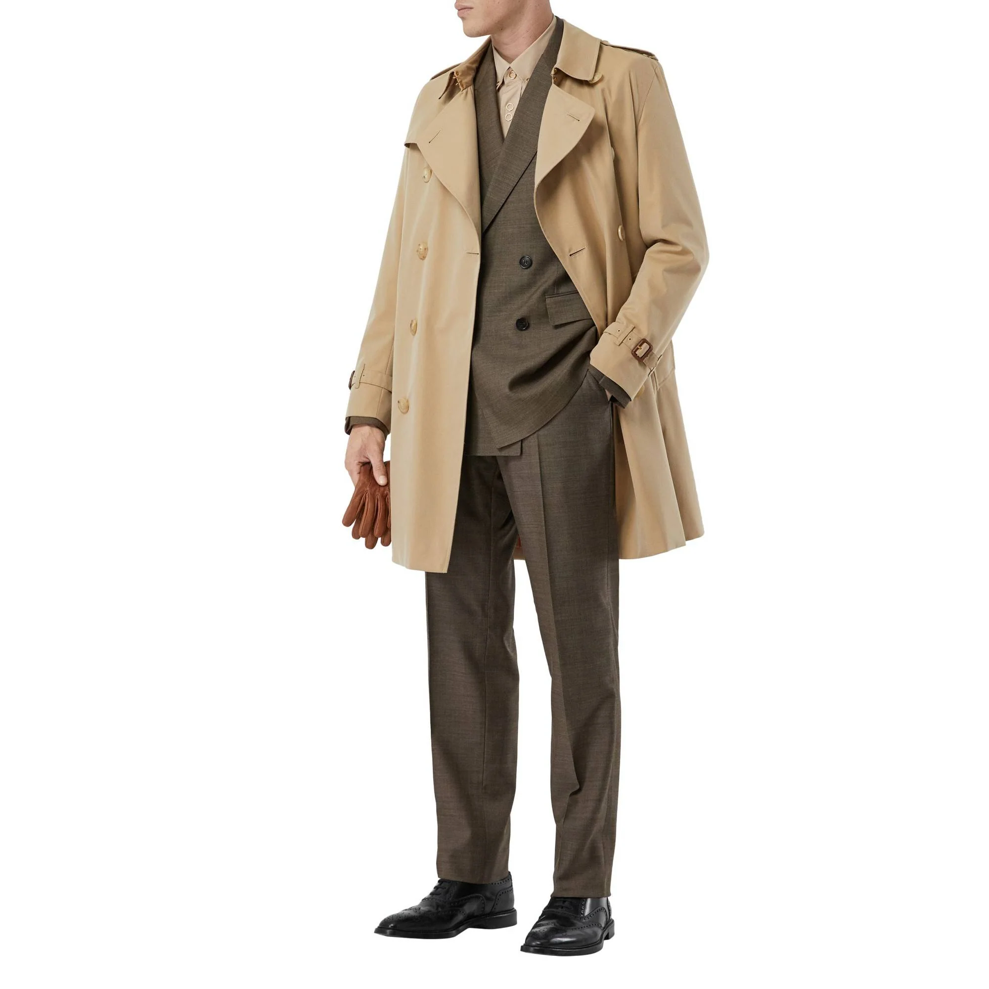 The Mid-length Kensington Heritage Trench Coat - Honey - Image 10