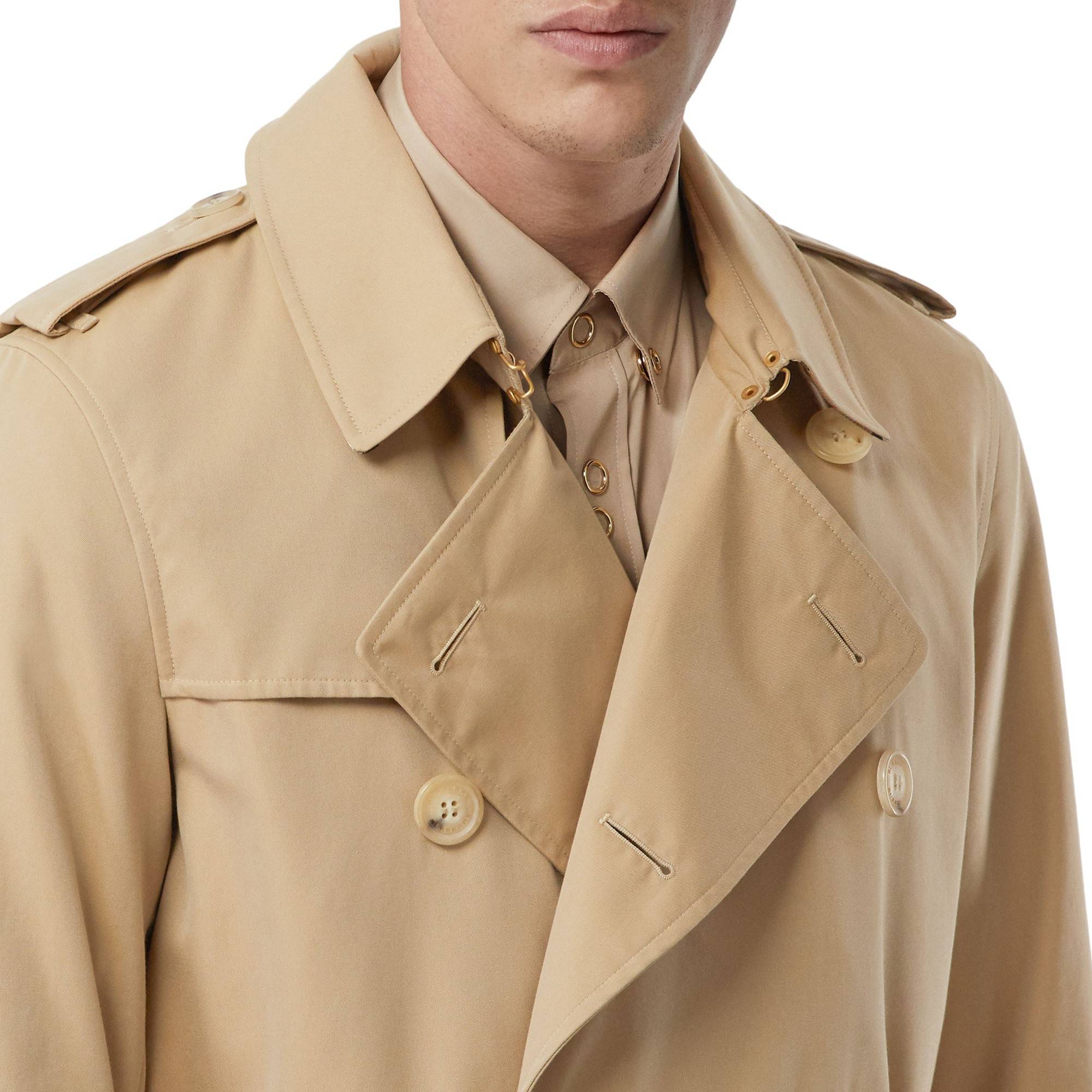The Mid-length Kensington Heritage Trench Coat - Honey - Image 11