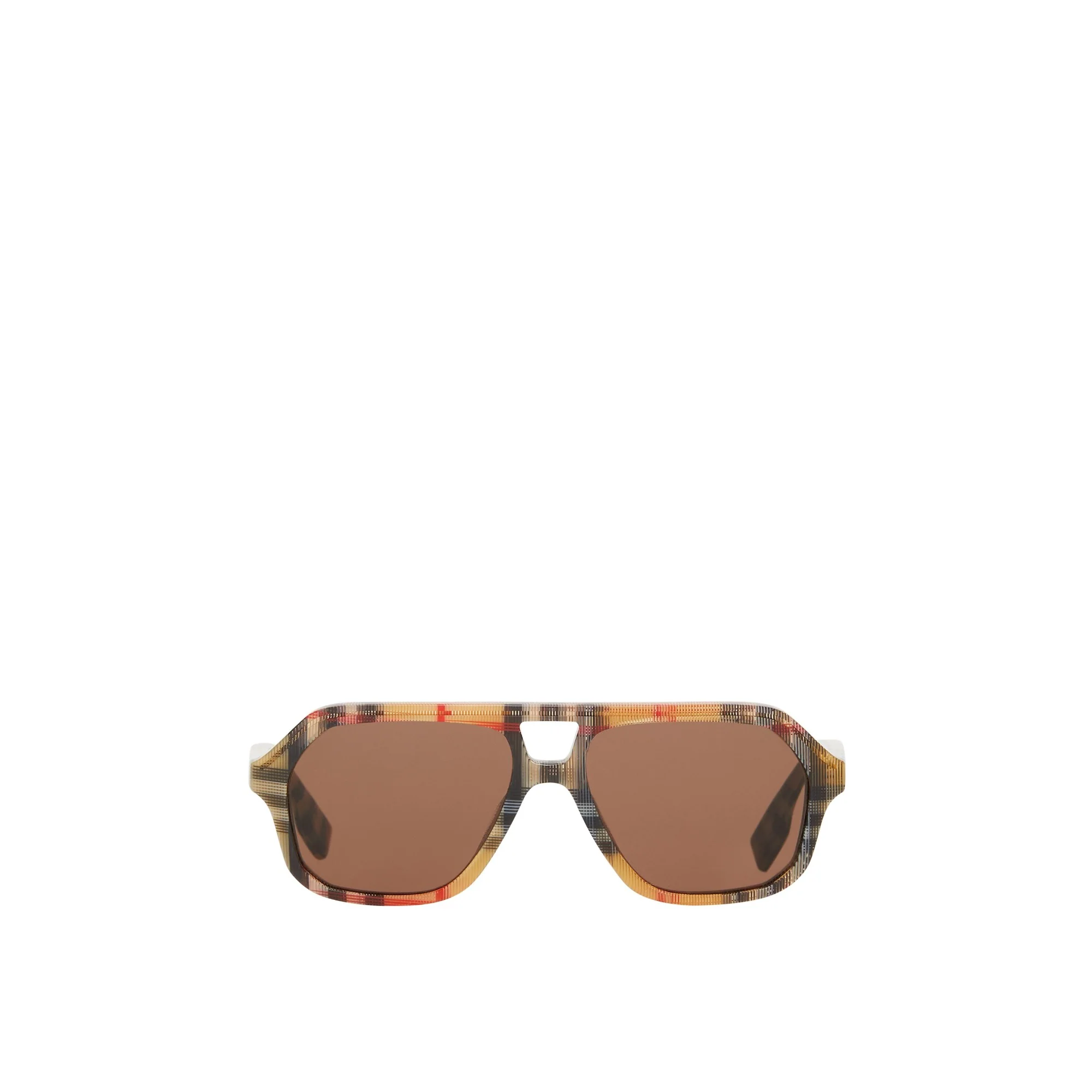 Check Pilot Sunglasses - Antique Yellow - Image 2