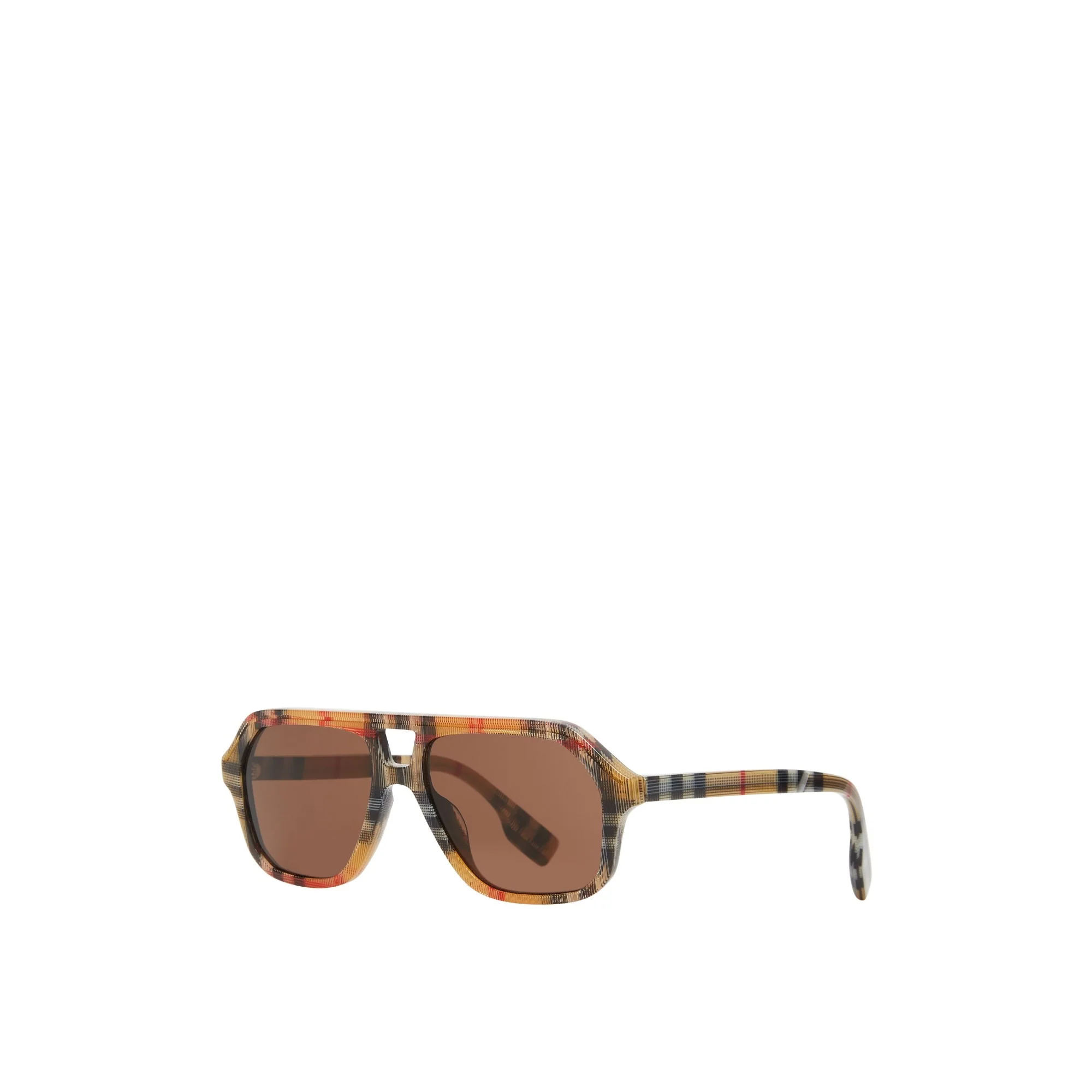 Check Pilot Sunglasses - Antique Yellow - Image 3