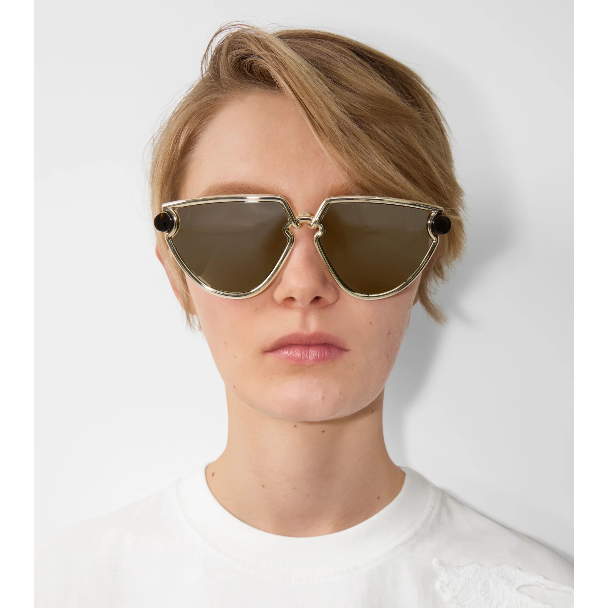 Clip Sunglasses - Gold - Image 4