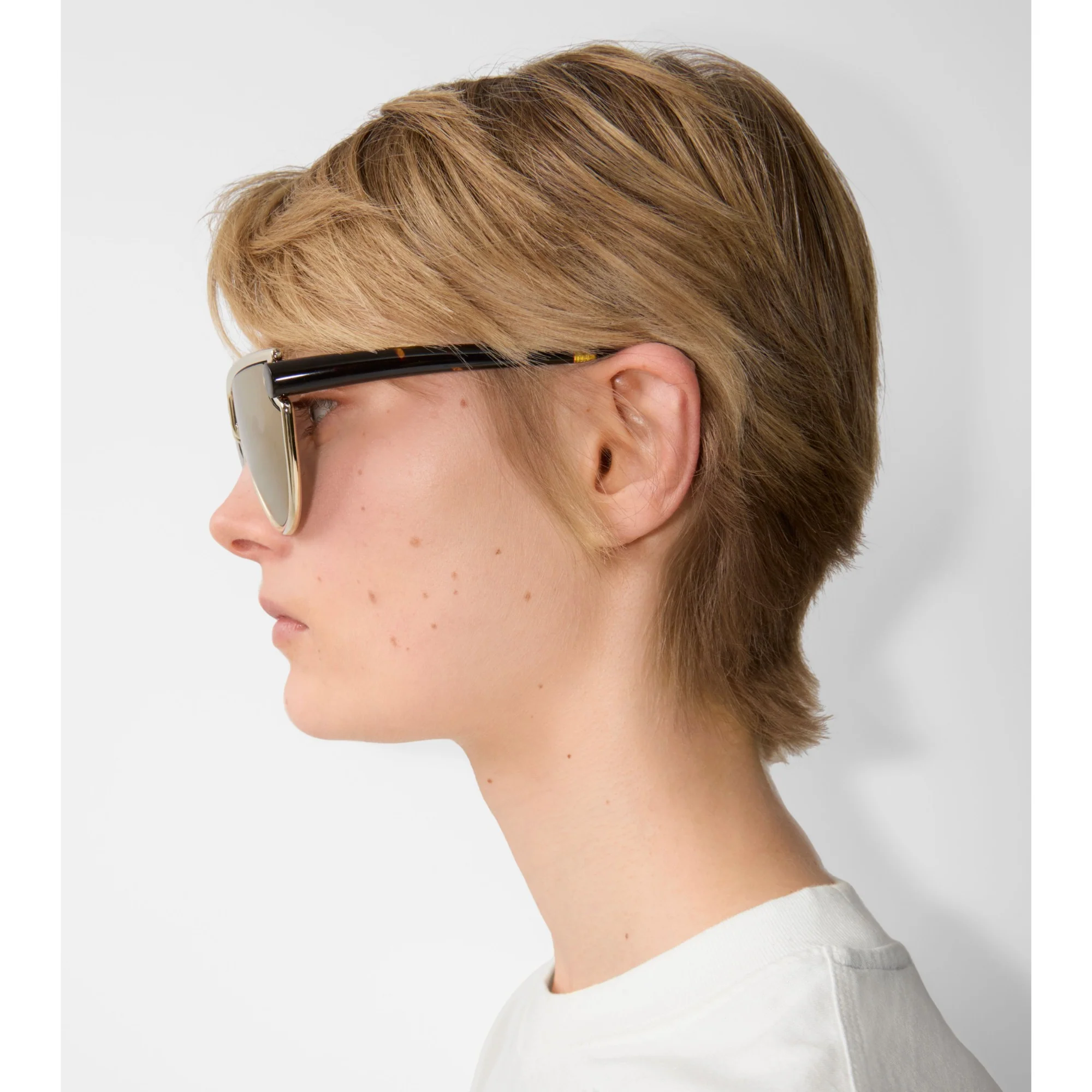 Clip Sunglasses - Gold - Image 5