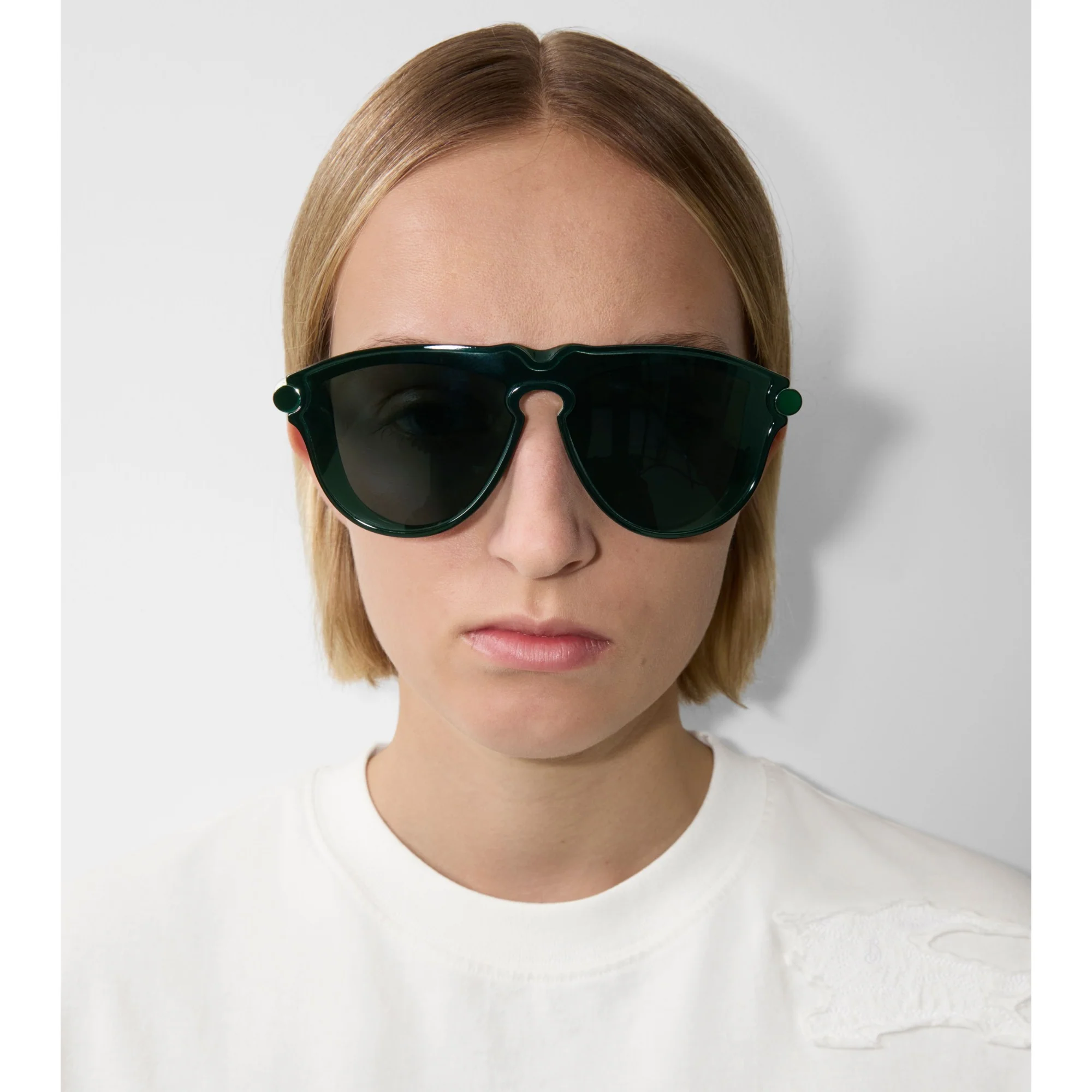 Tubular Sunglasses - Dark Green - Image 4
