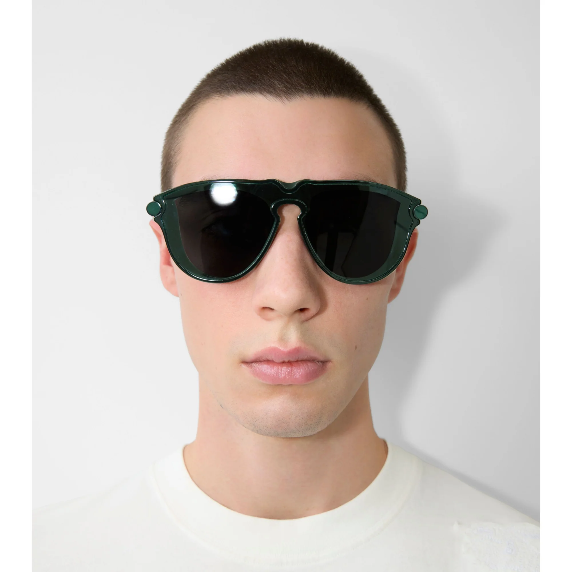 Tubular Sunglasses - Dark Green - Image 6
