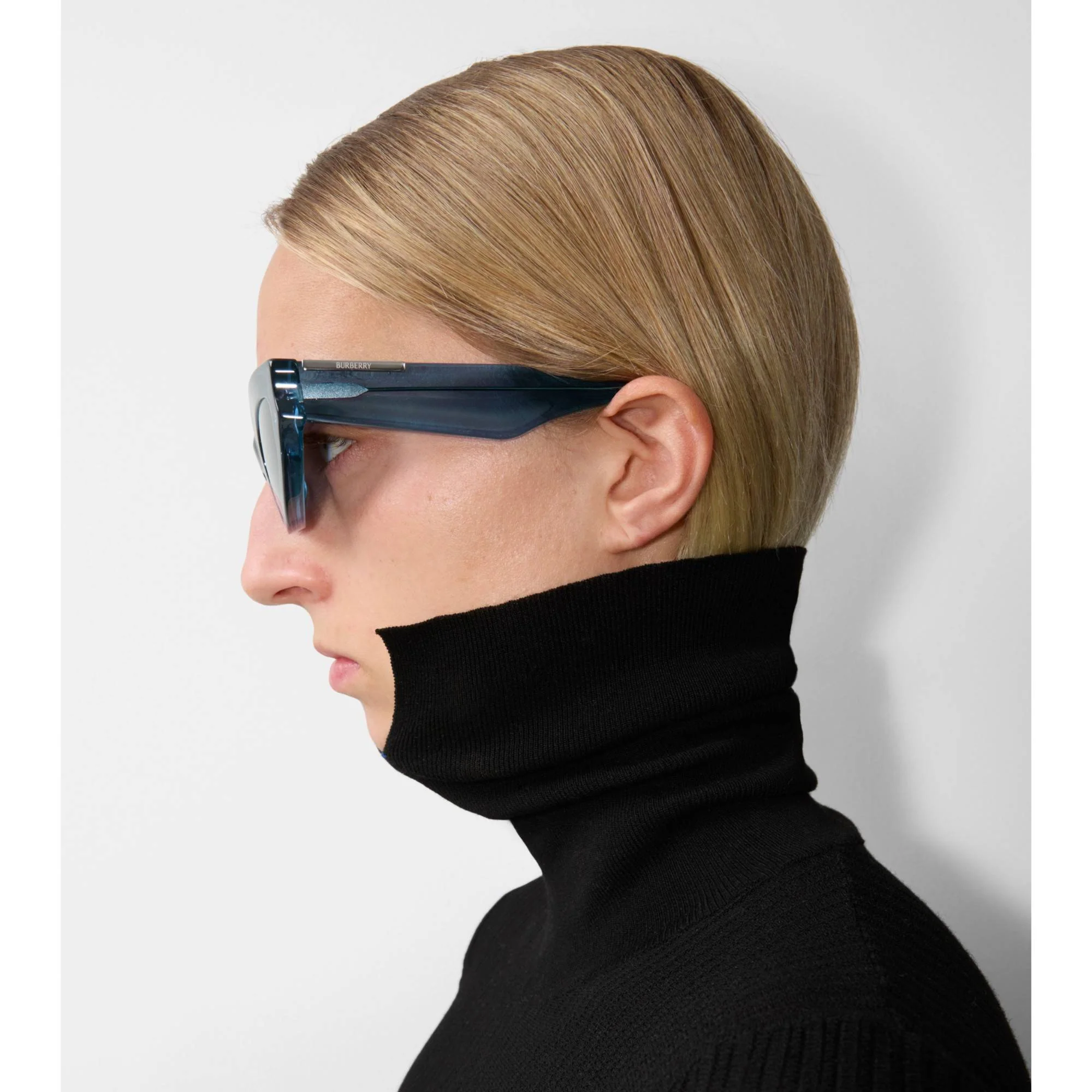 Classic Oval Sunglasses - Light Blue - Image 3