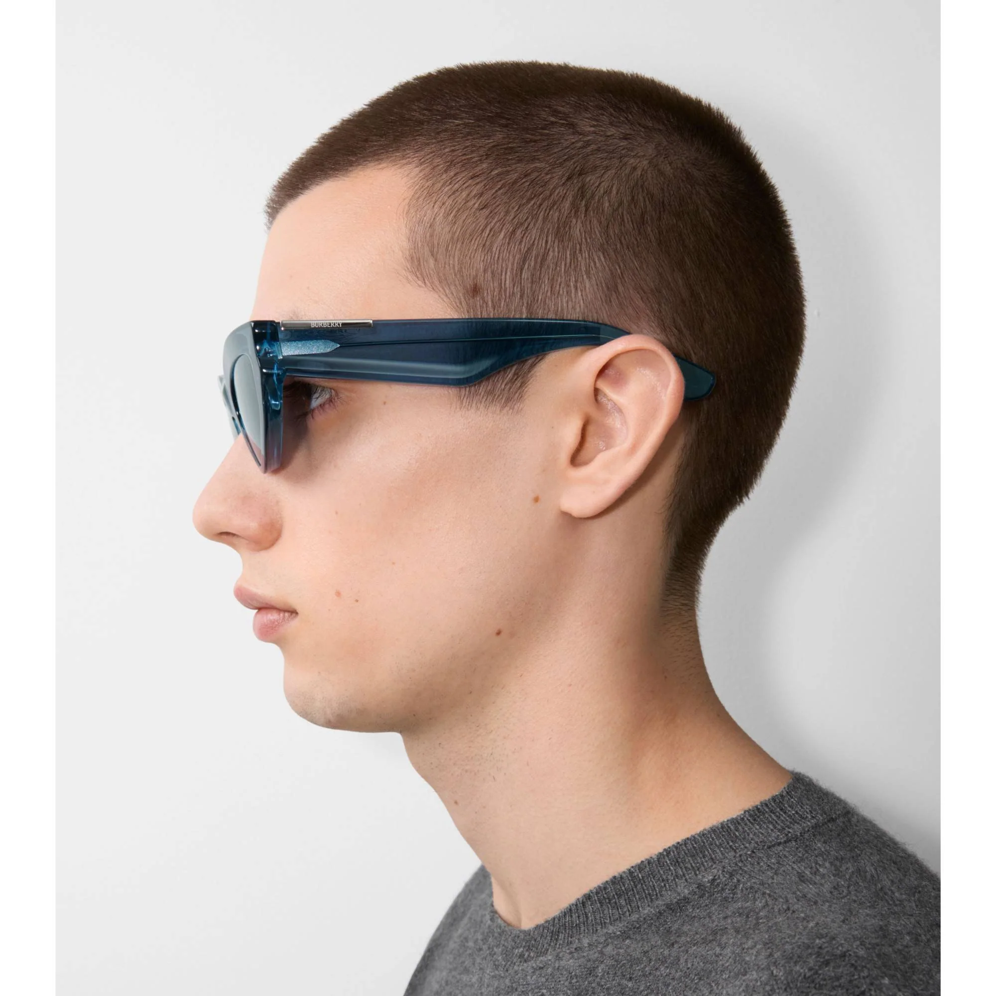 Classic Oval Sunglasses - Light Blue - Image 5