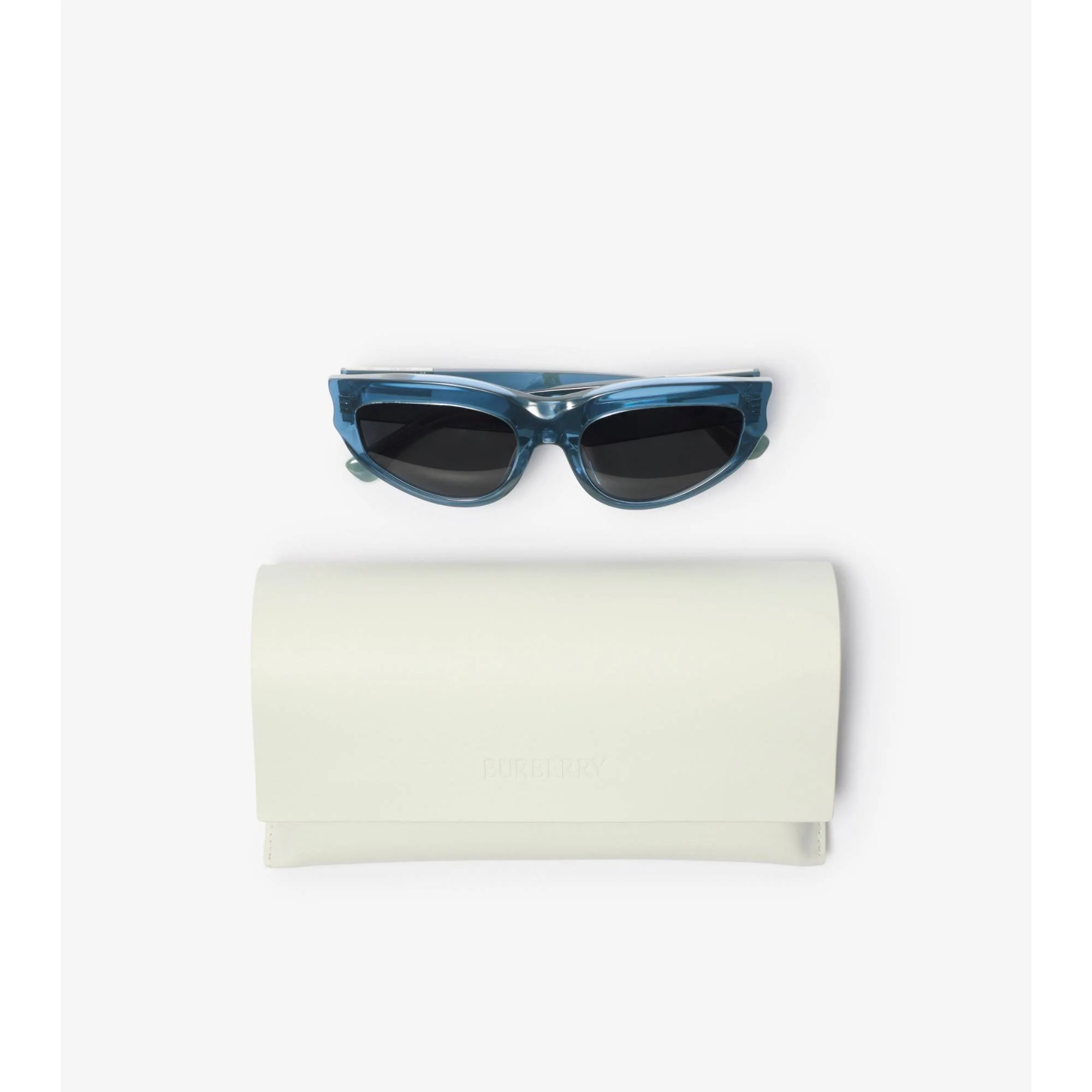 Classic Oval Sunglasses - Light Blue - Image 8