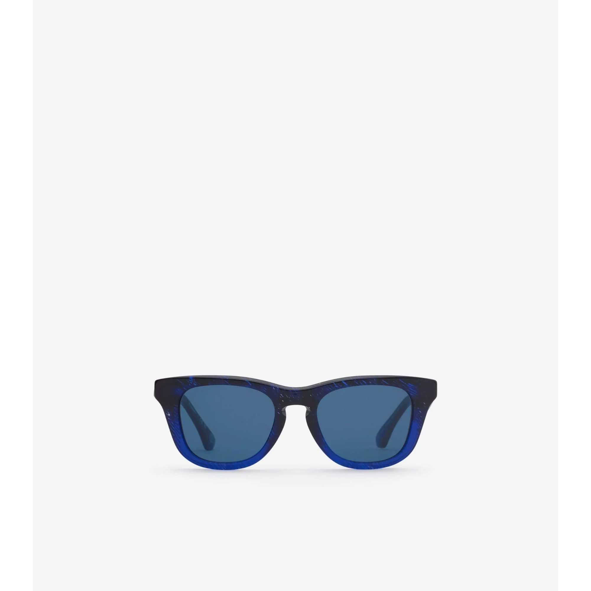 Check Square Sunglasses - Navy Blue IP Check