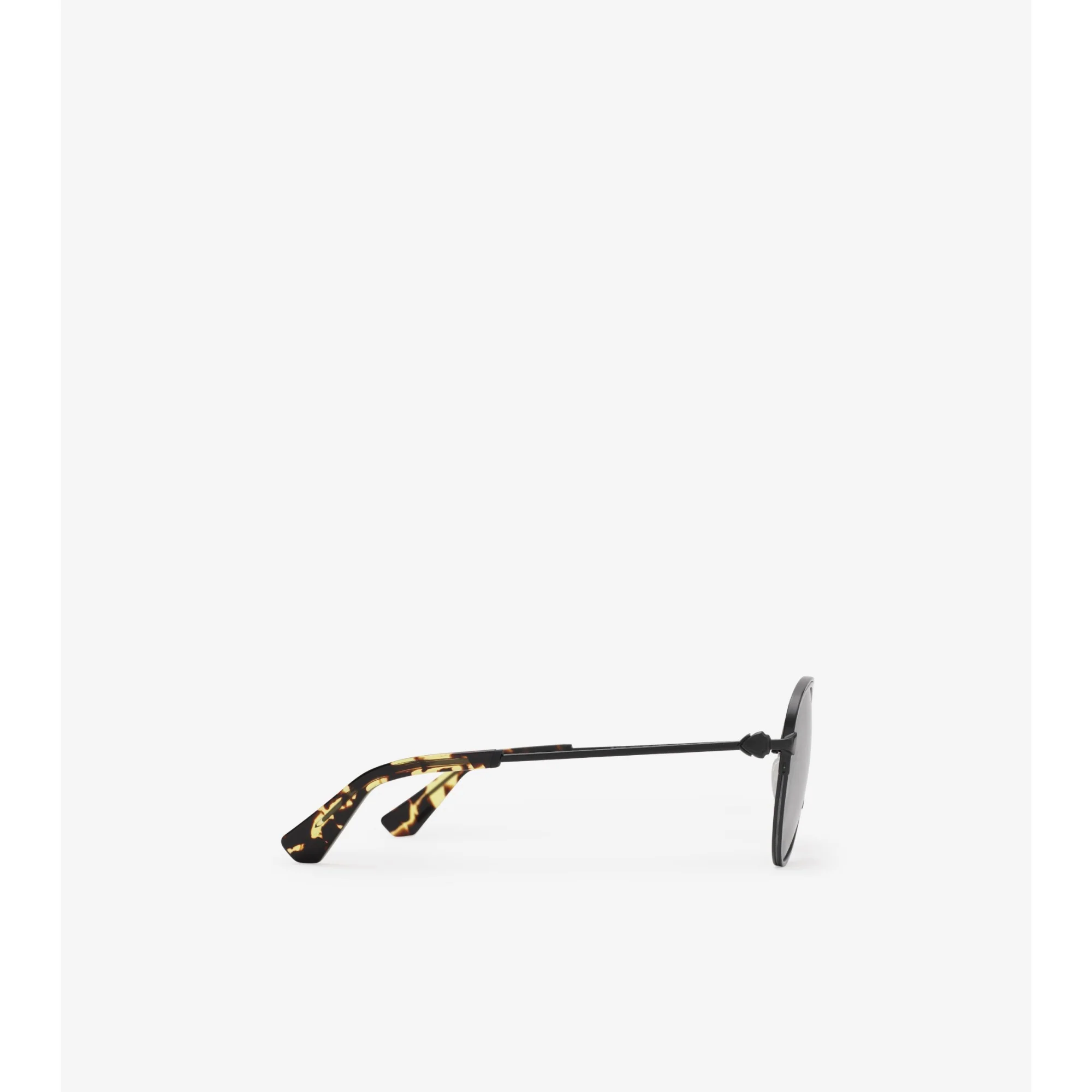 Shield Aviator Sunglasses - Black - Image 5