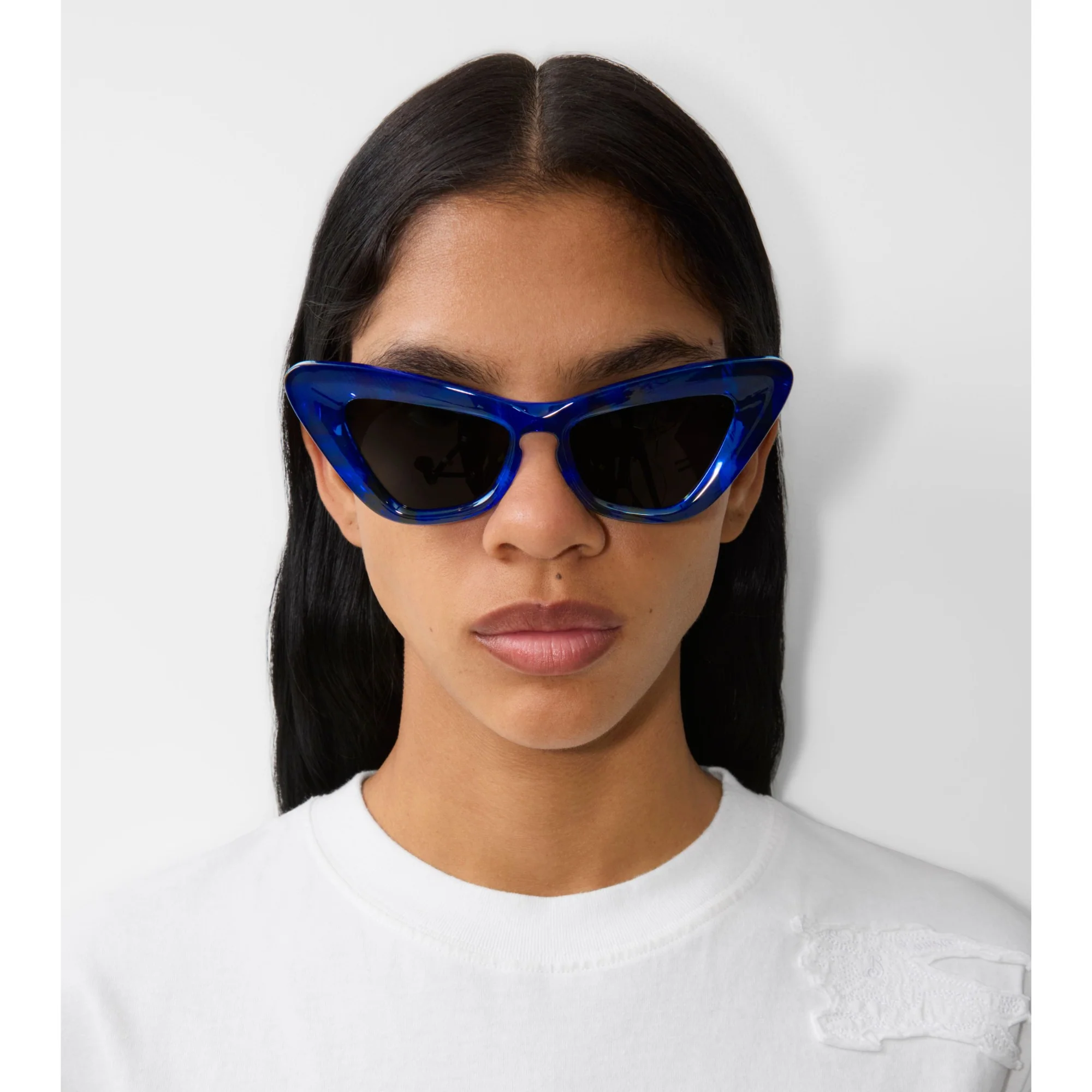 Rose Sunglasses - Navy Blue IP Check - Image 2