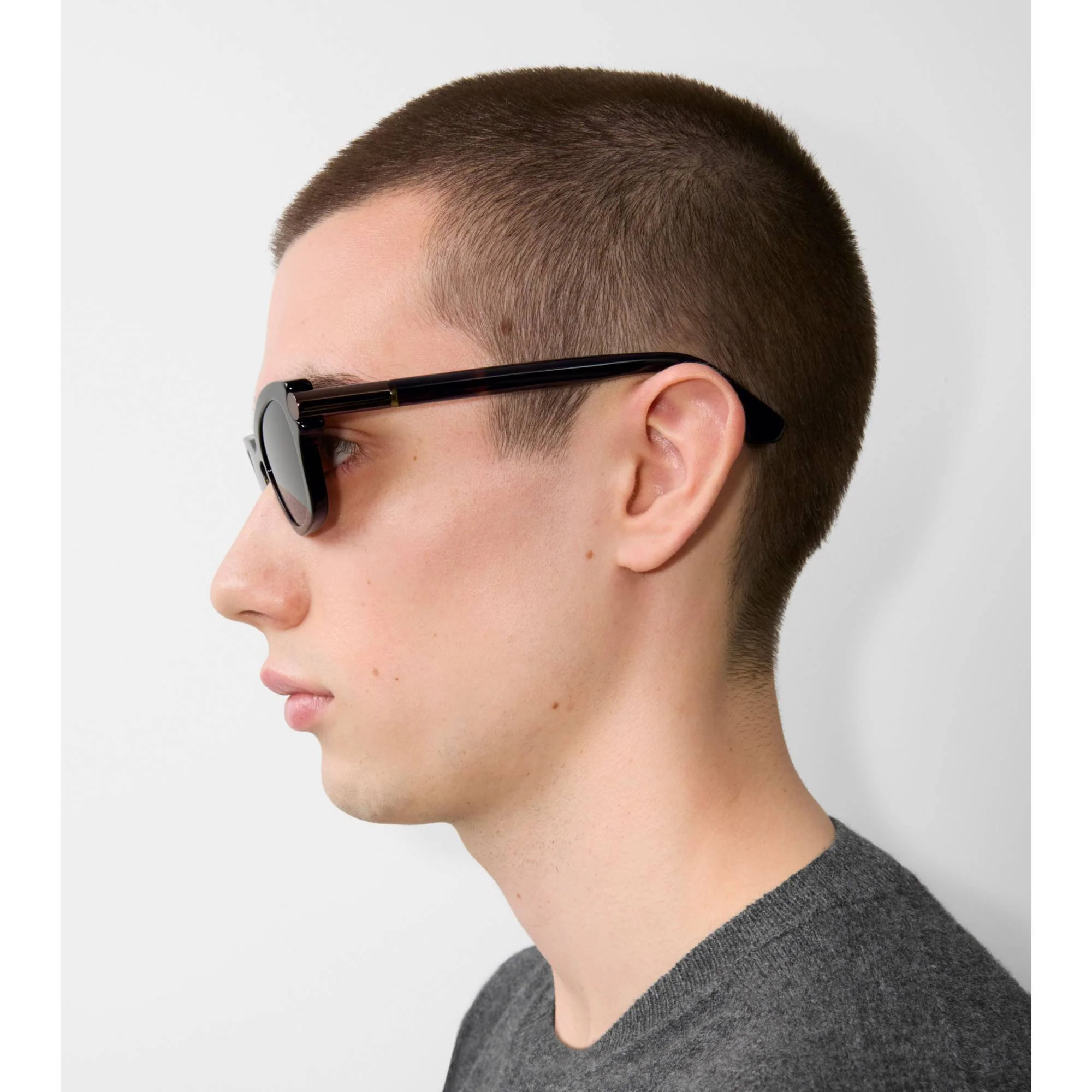 Tubular Oval Sunglasses - Tortoiseshell - Image 5