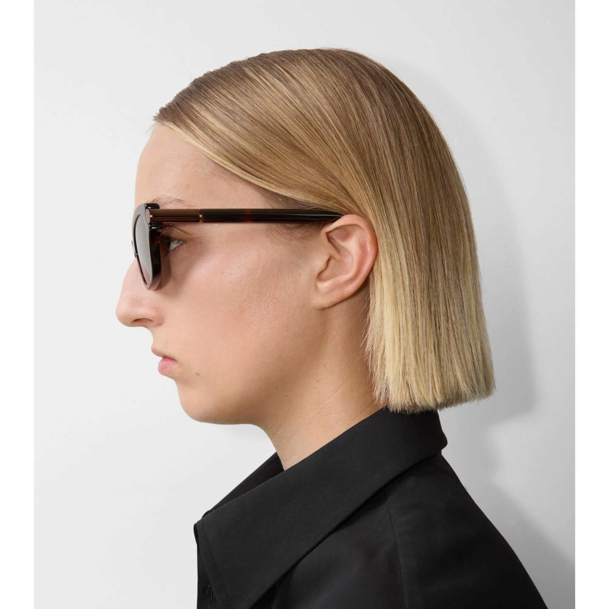Tubular Oval Sunglasses - Tortoiseshell - Image 3