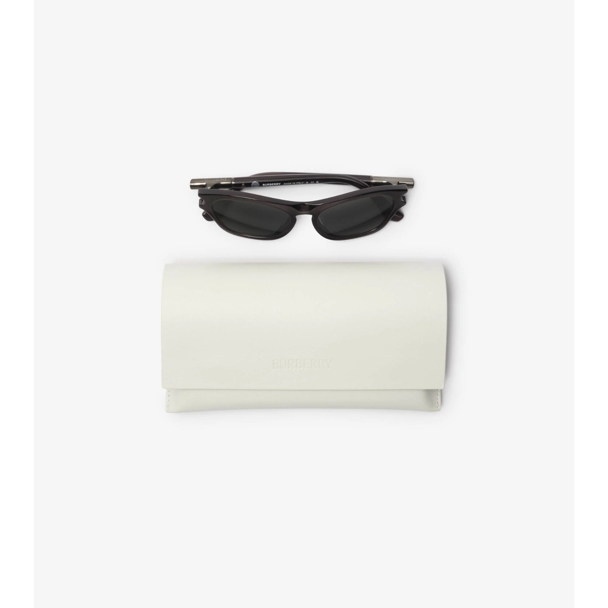 Tubular Oval Sunglasses - Black - Image 8