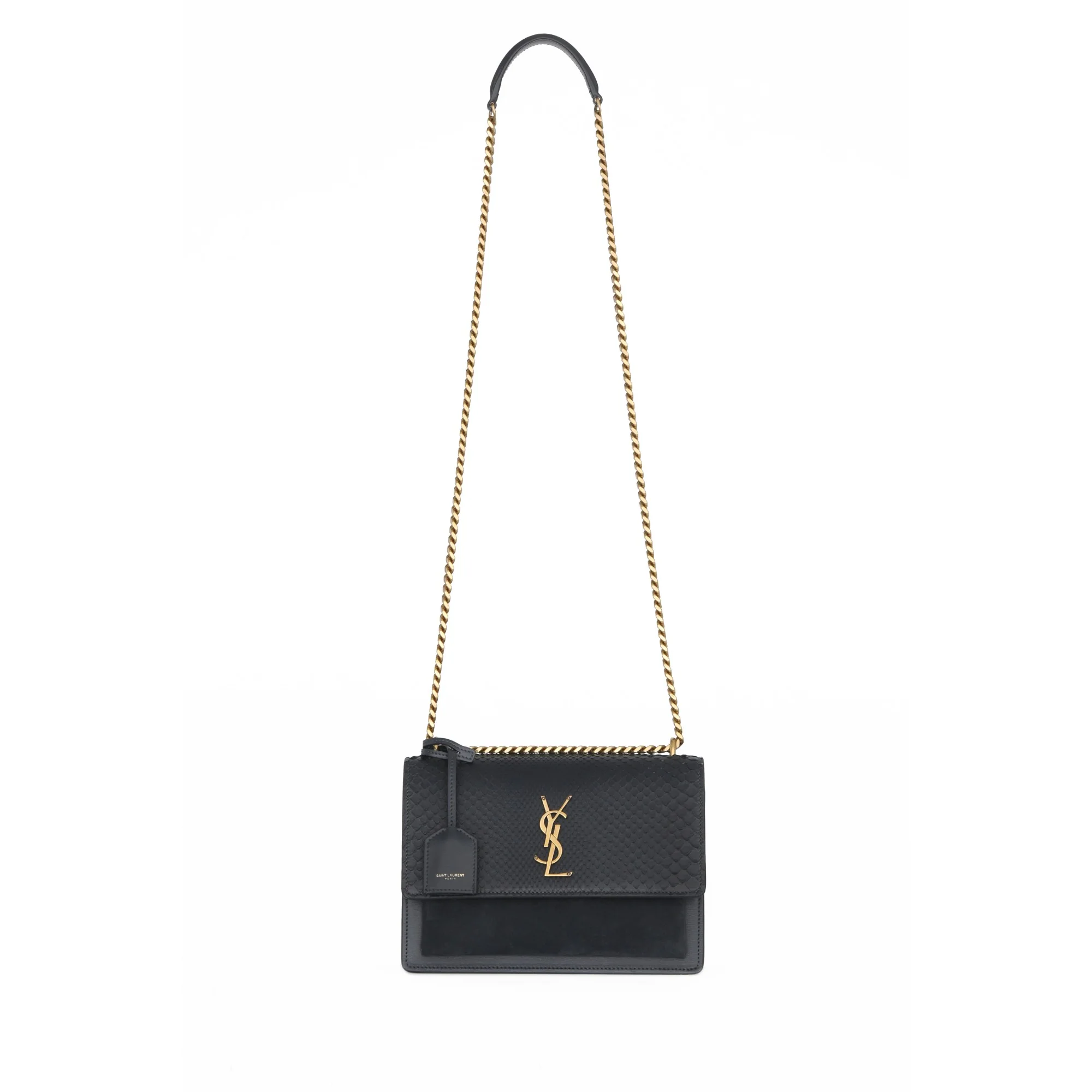 Medium Sunset Chain Bag - Dark Smoke