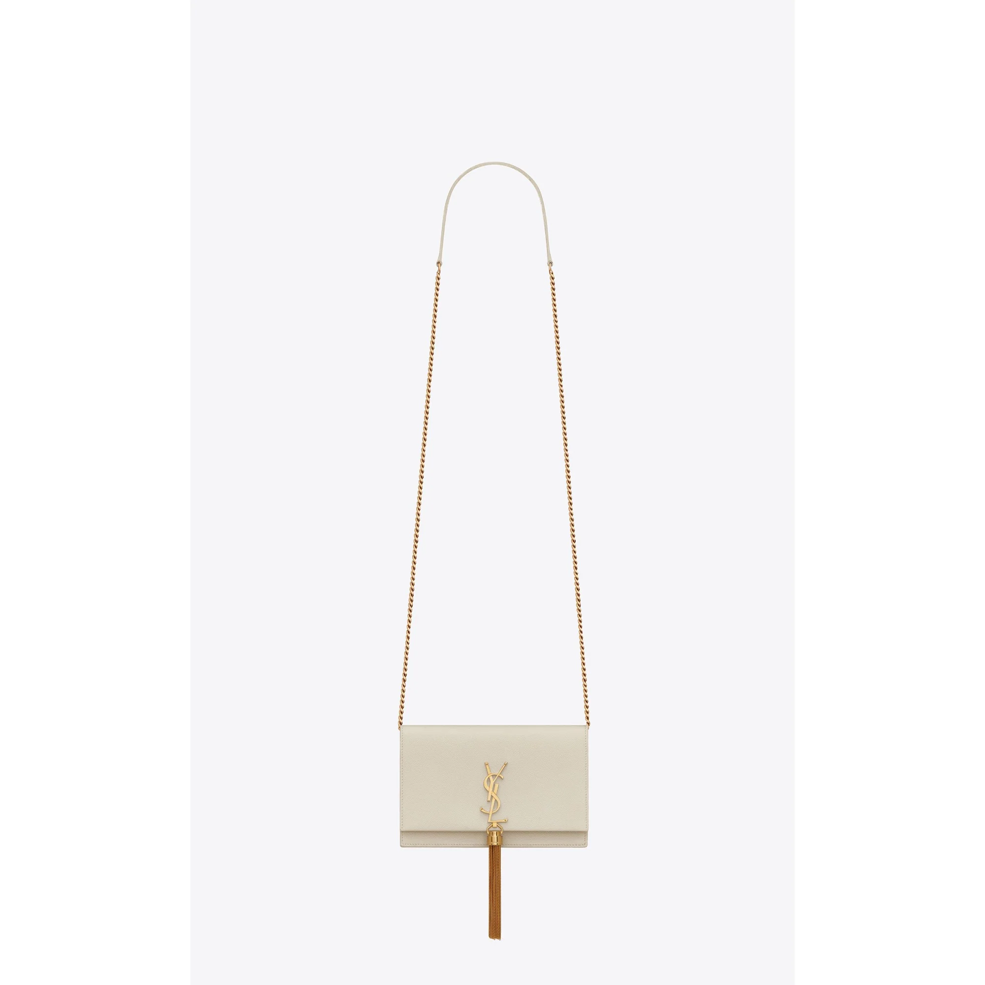 Kate Tassel Chain Wallet - Crema Soft