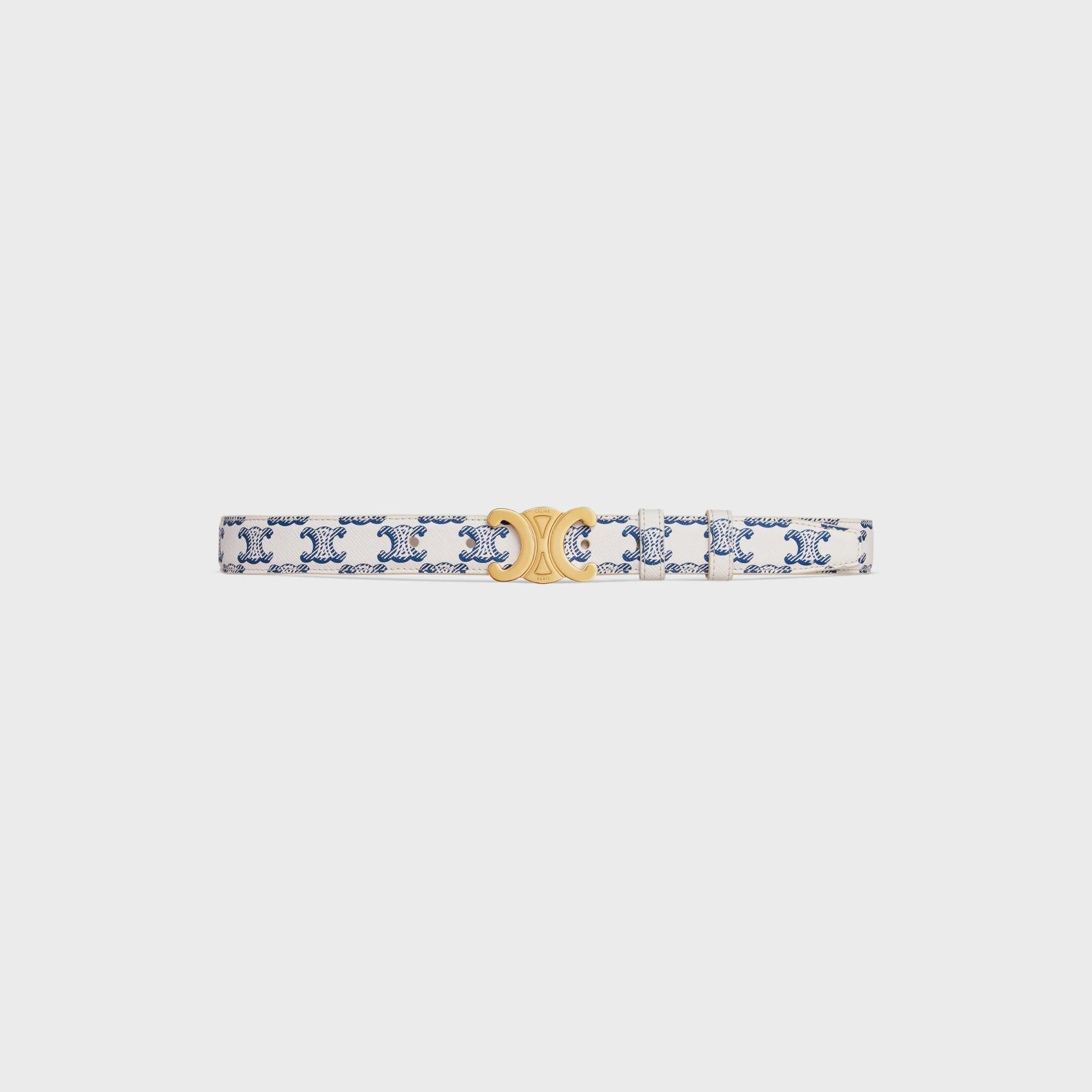 Triomphe Belt Medium 25Mm - Blue