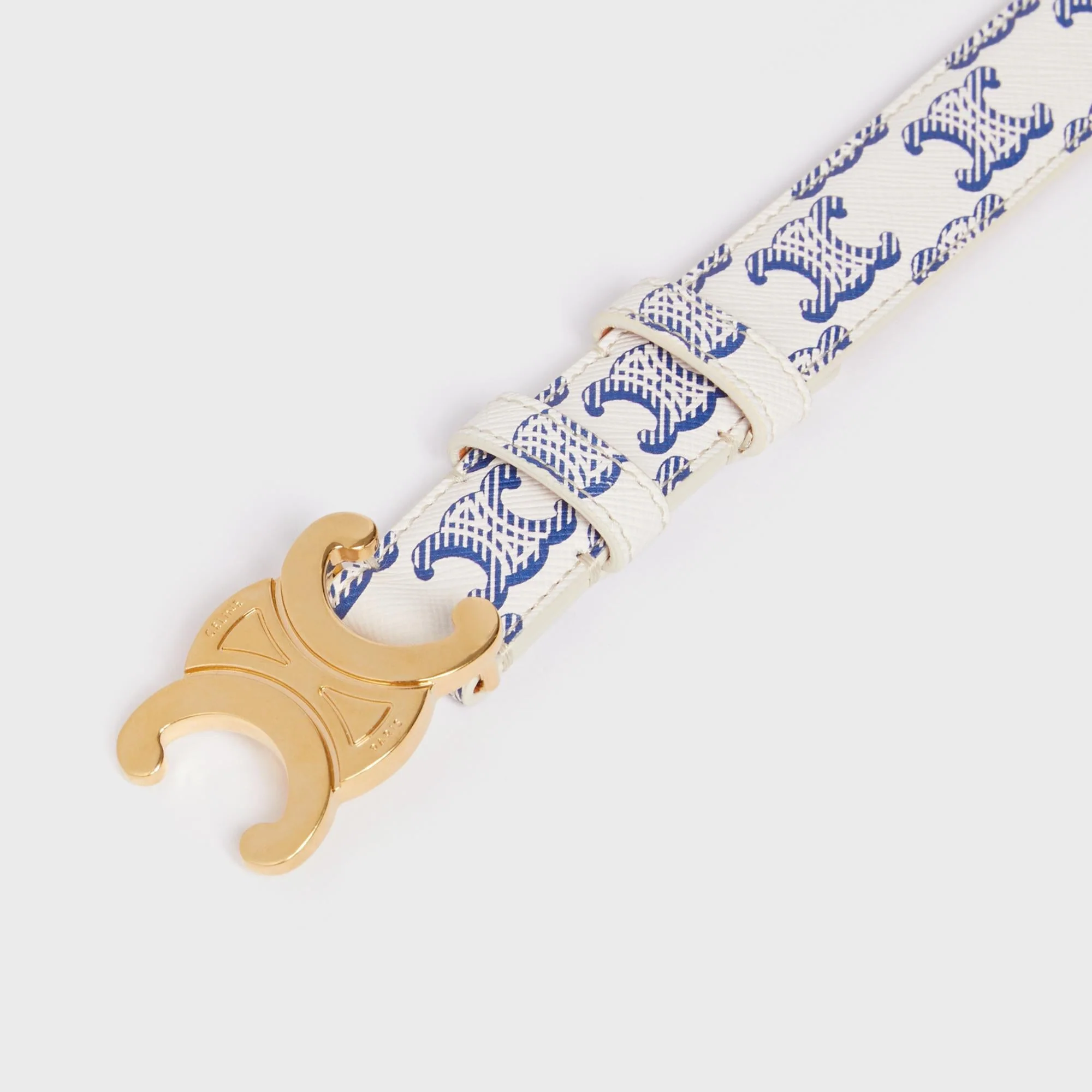 Triomphe Belt Medium 25Mm - Blue - Image 3
