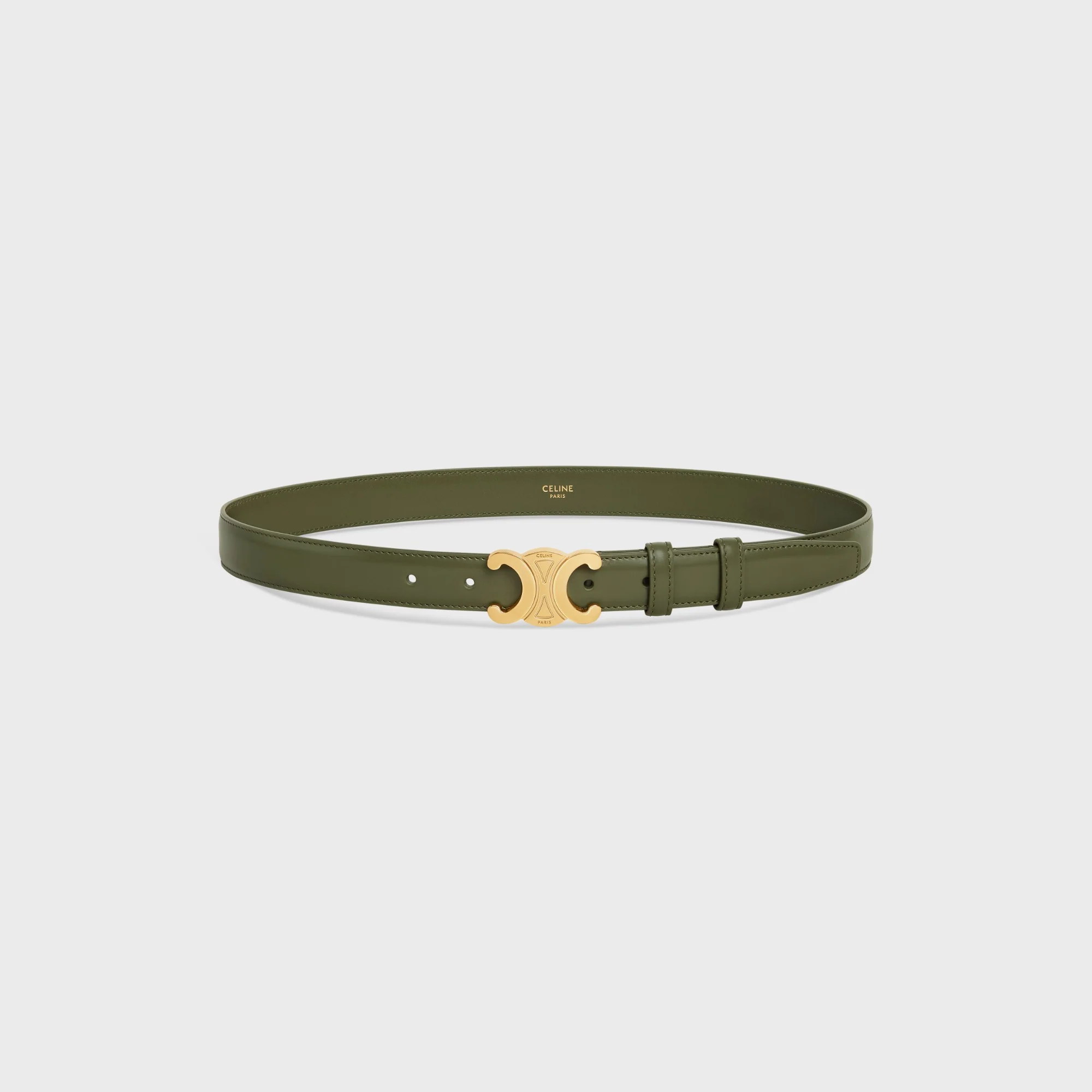 Triomphe Belt Medium 25Mm - Dark Olive - Image 5