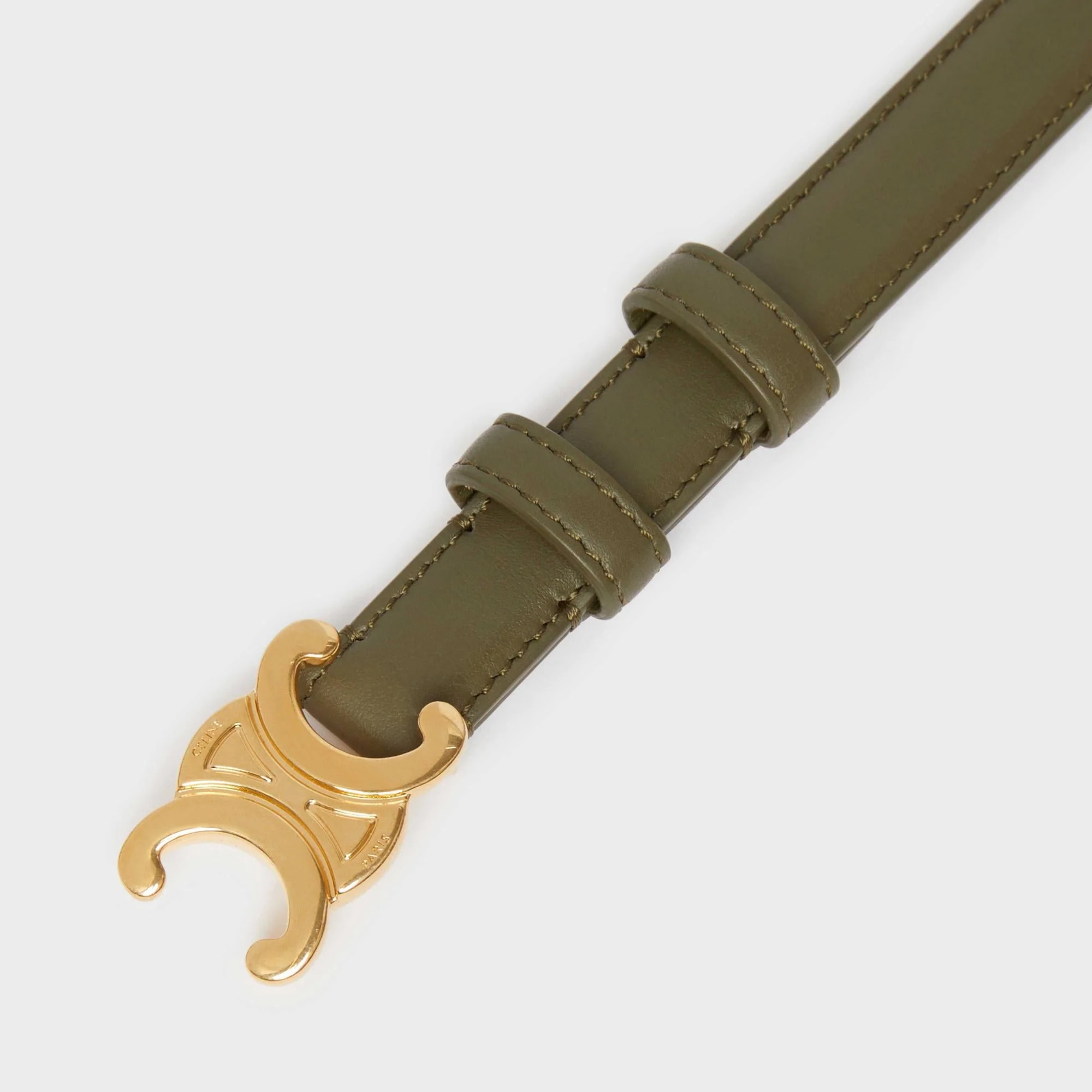 Triomphe Belt Small 18Mm - Dark Olive - Image 3