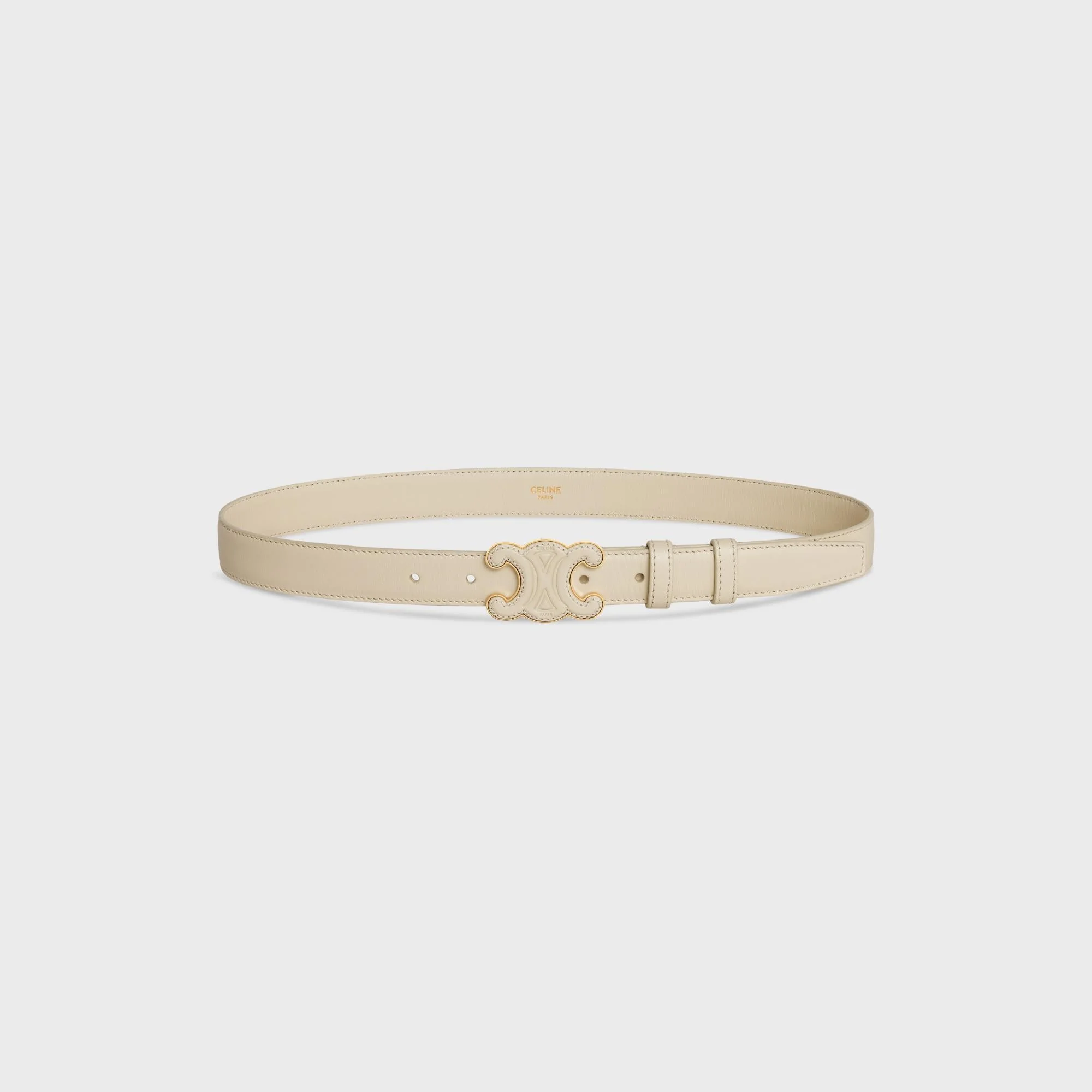Cuir Triomphe Belt Medium 25Mm - Limestone - Image 4