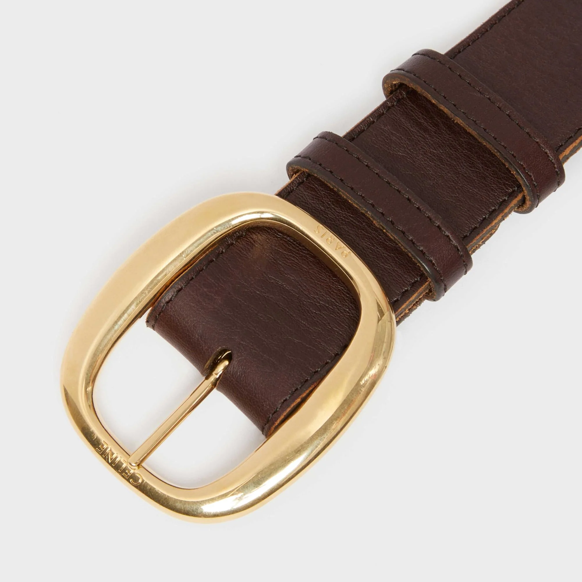 Belts Wide 35Mm - Dark Brown - Image 4