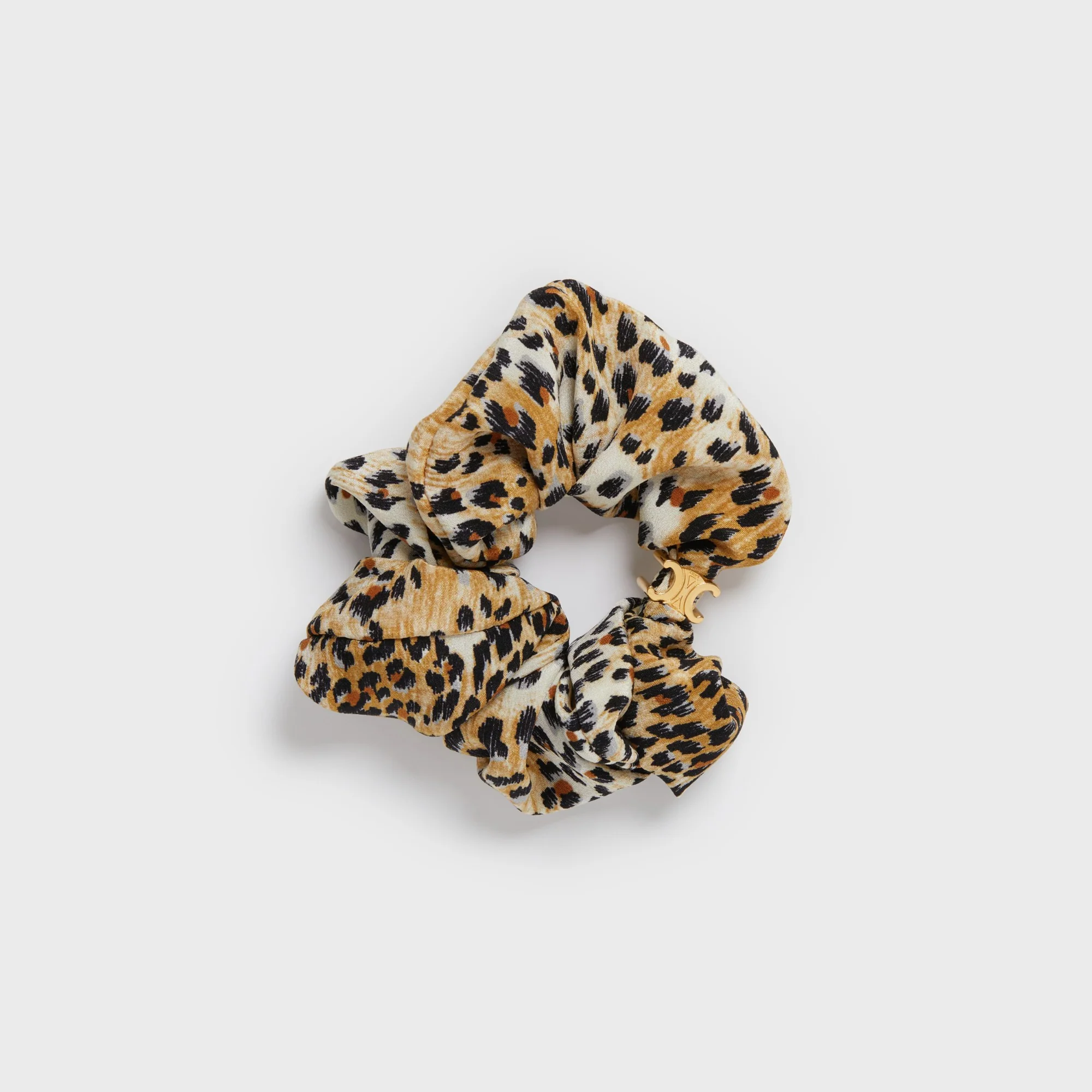 Celine Scrunchy Leopard - Gold/Beige - Image 4