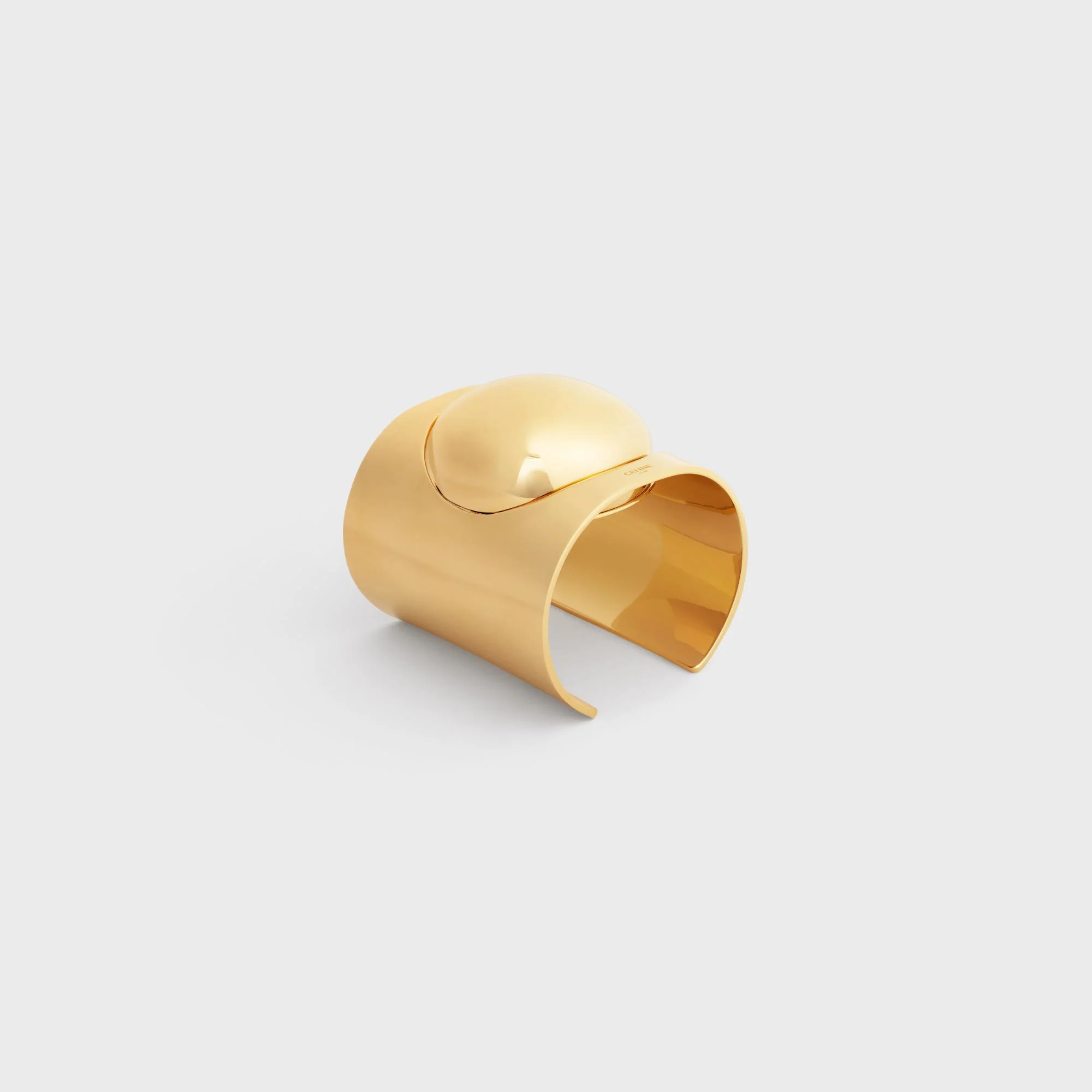 Abstract Shapes Peeble Cuff - Gold - Image 3