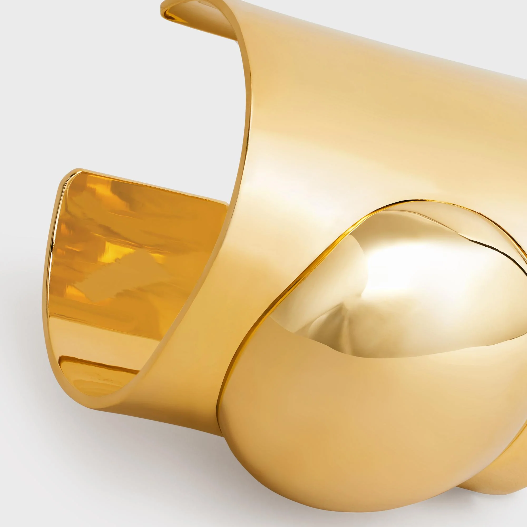 Abstract Shapes Peeble Cuff - Gold - Image 5