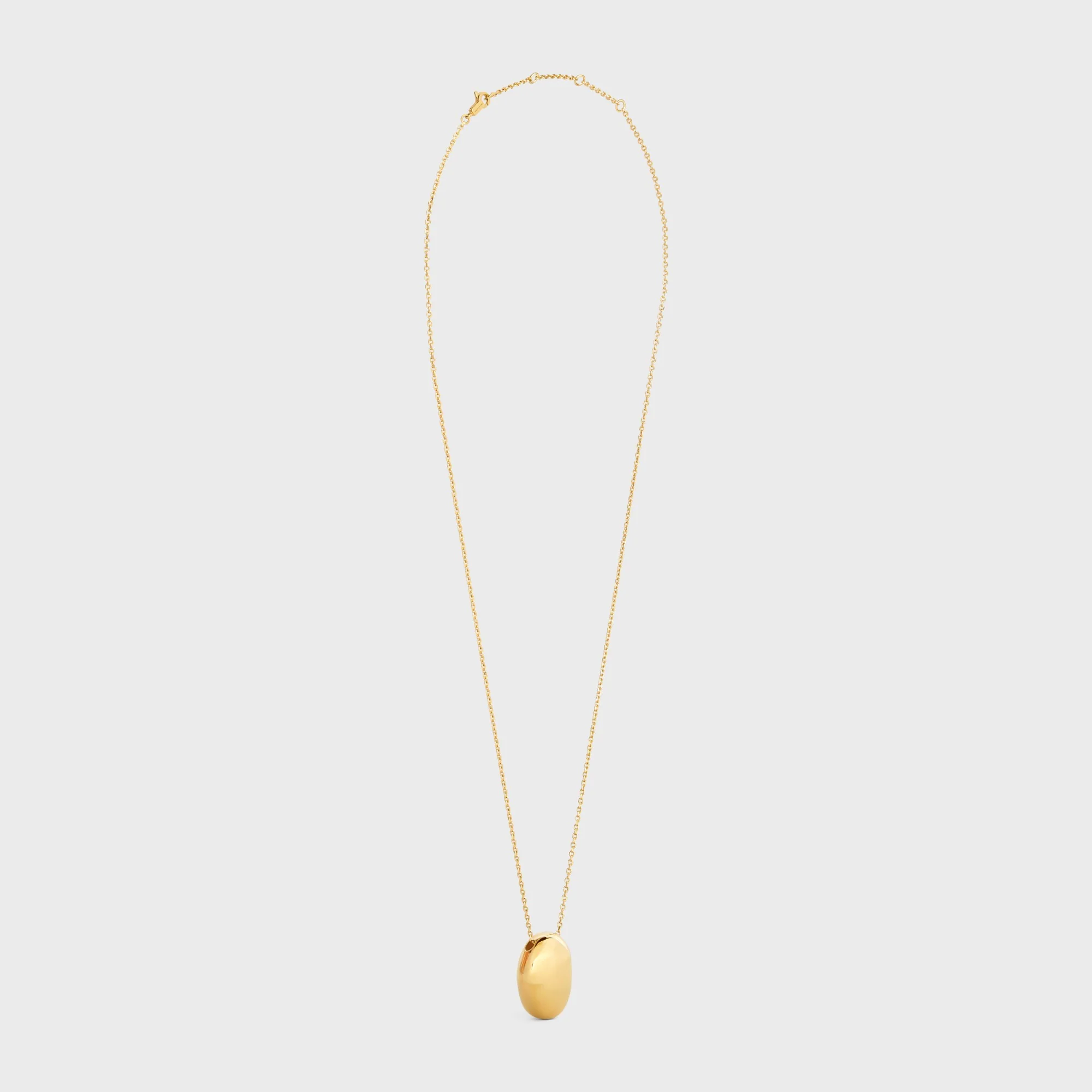 Abstract Shapes Peeble Necklace - Gold - Image 3