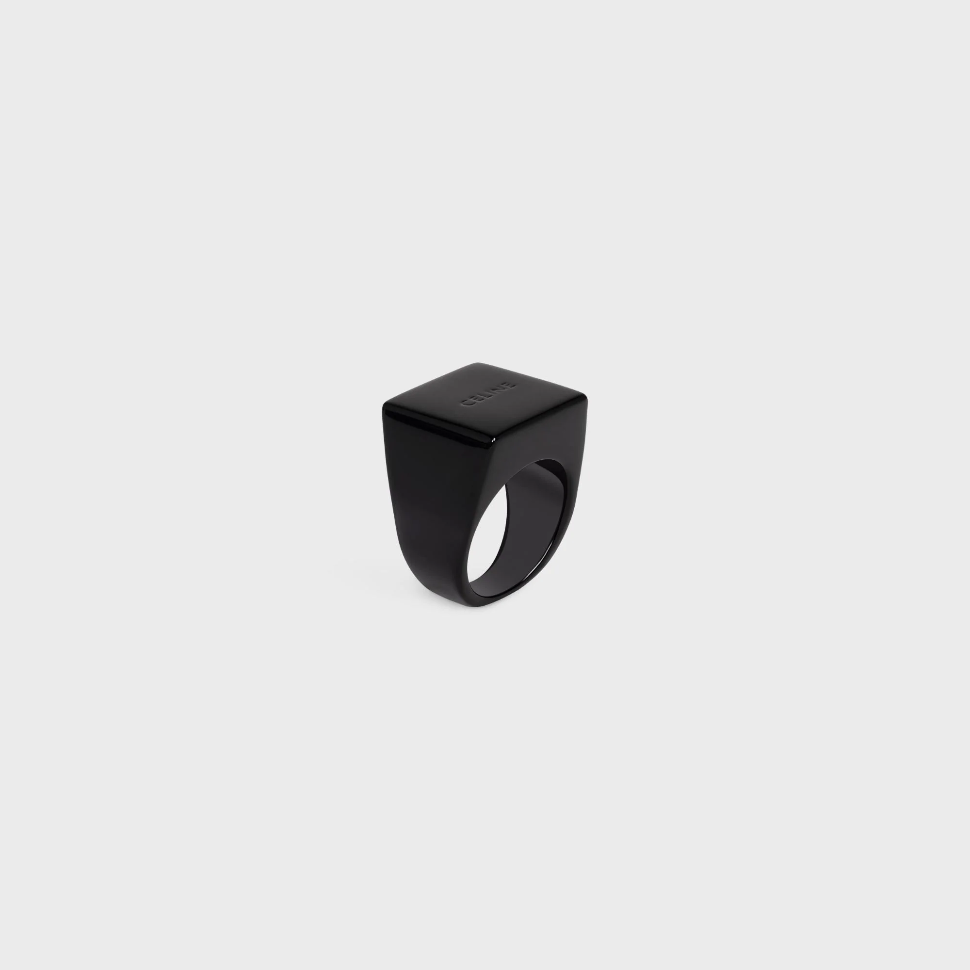 Celine Square Ring - Black