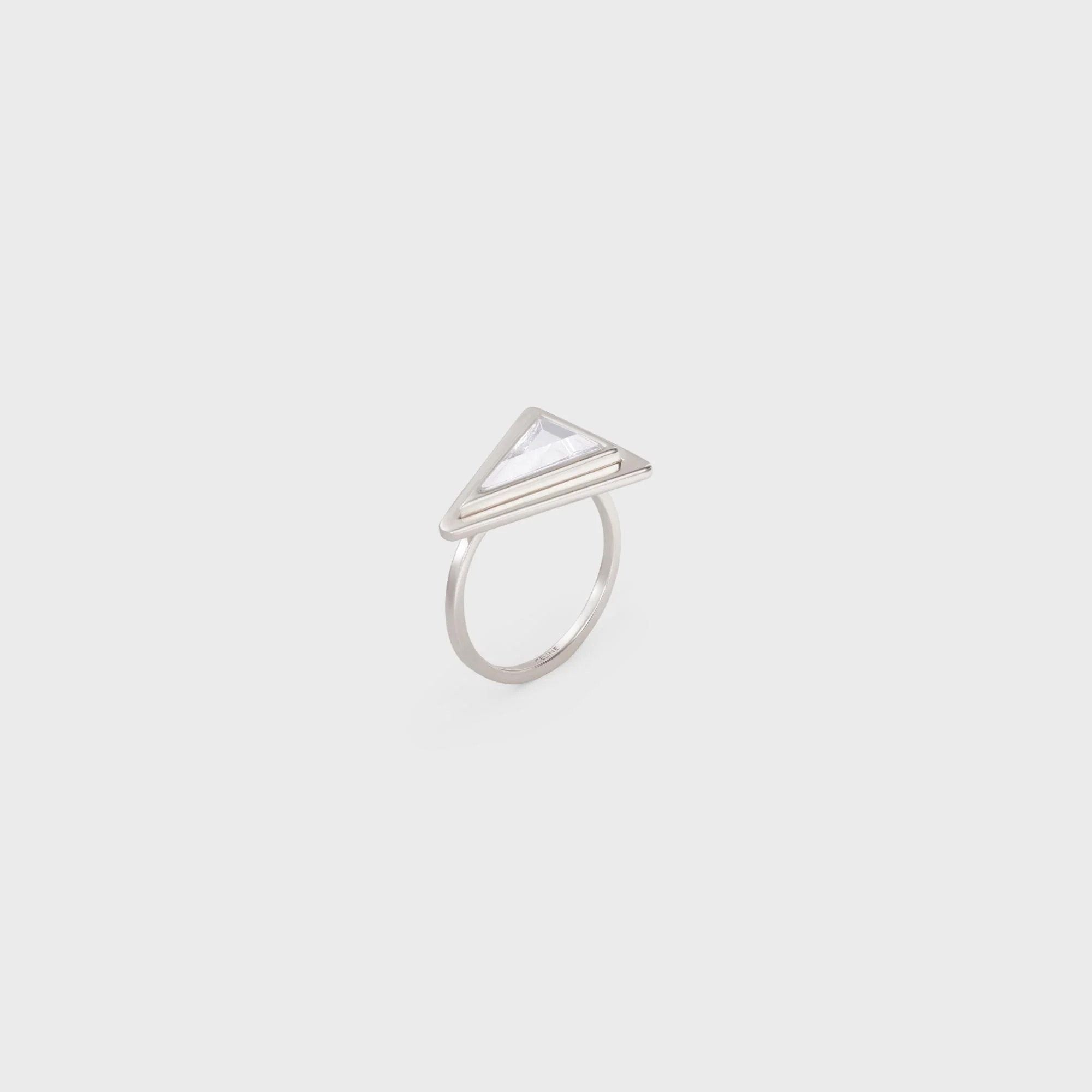 Boy Doll Triangle Ring - Crystal