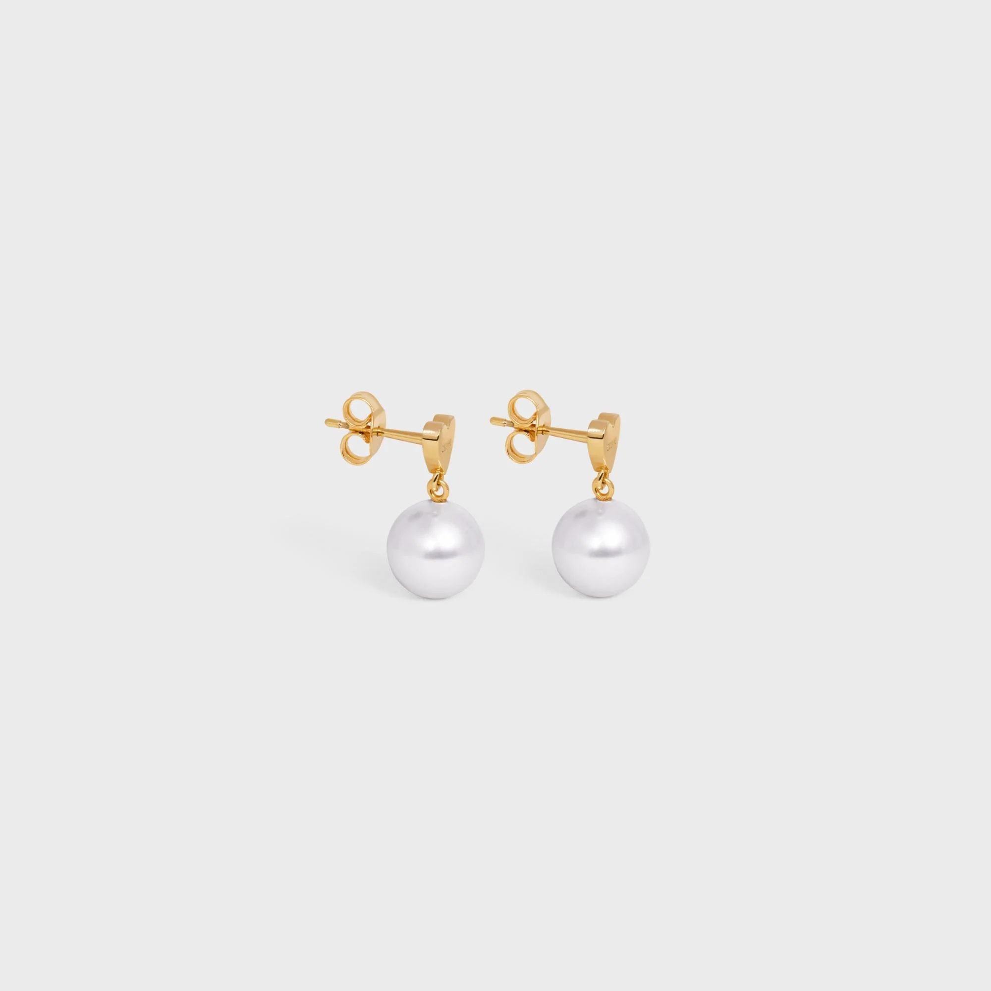 Heart Celine Earrings - Gold/Ivory - Image 2