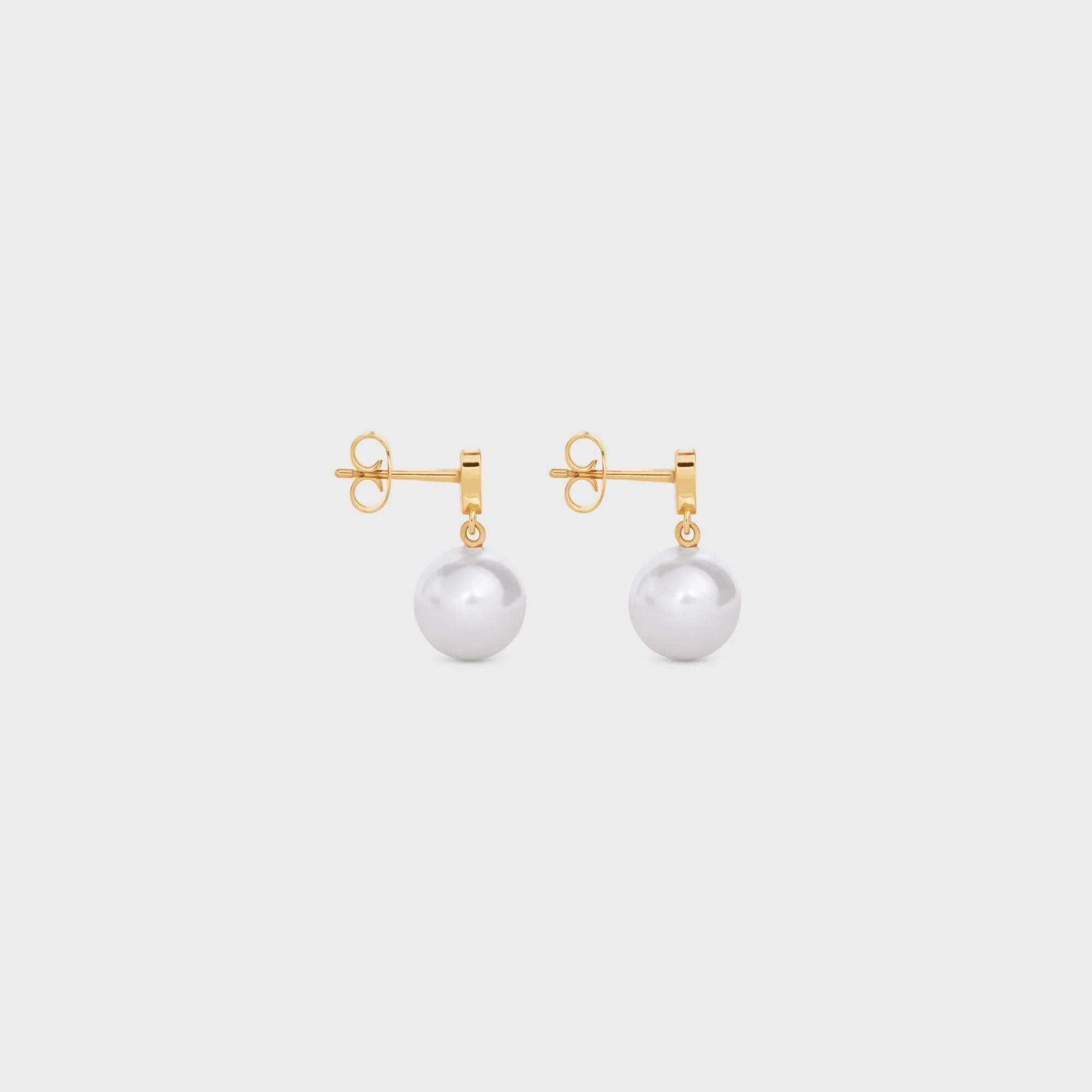Heart Celine Earrings - Gold/Ivory - Image 3