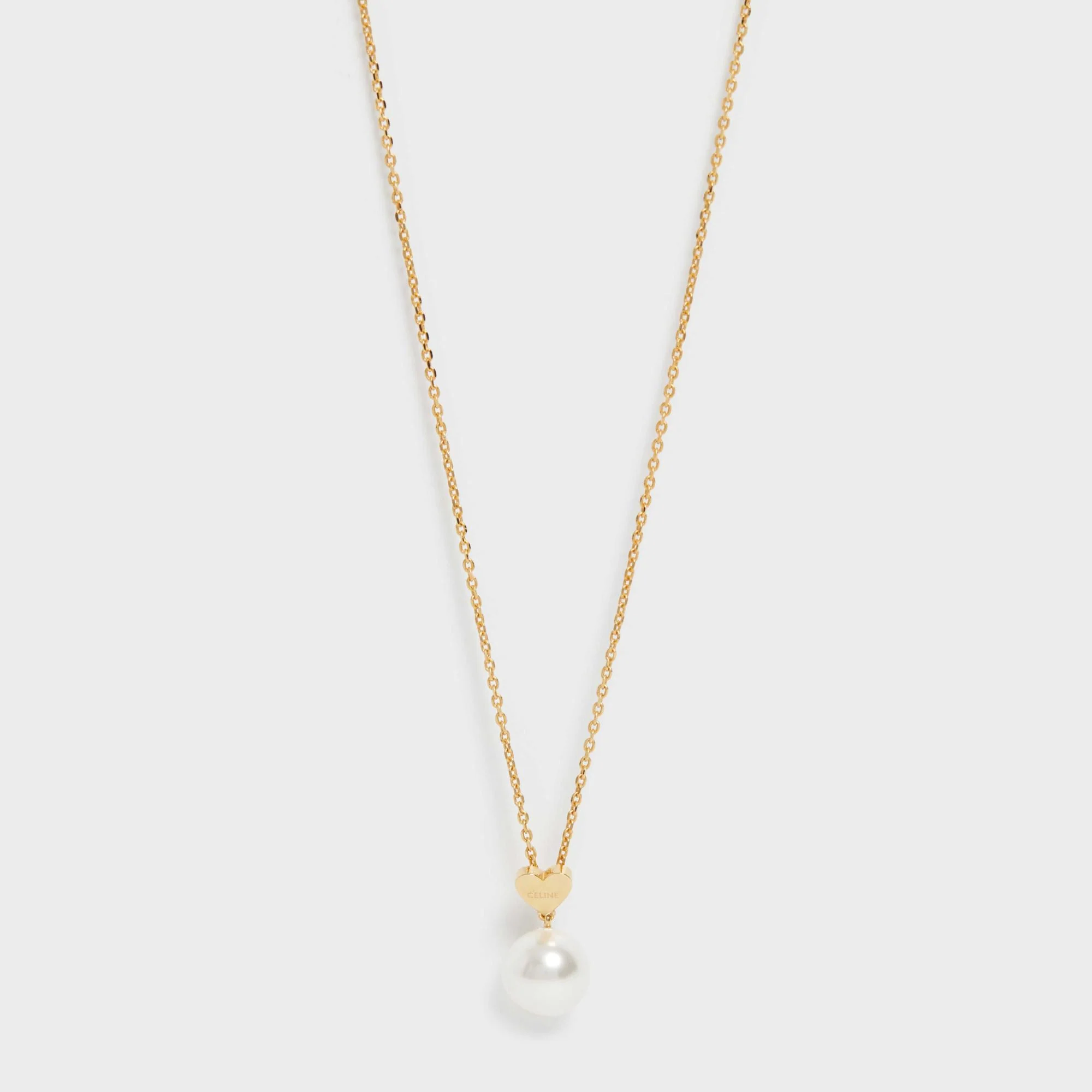 Heart Celine Necklace - Gold/Ivory