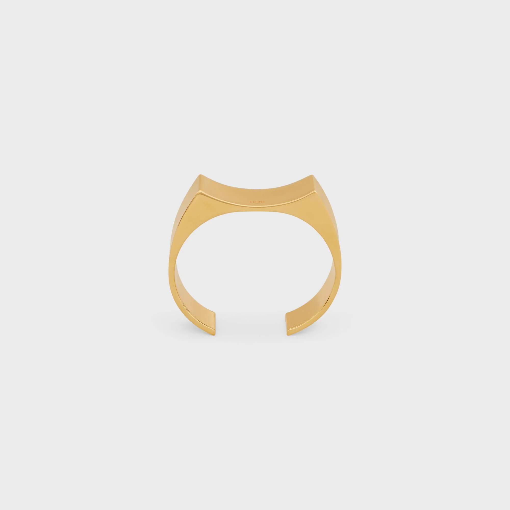 Abstract Shapes Concave Cuff - Gold