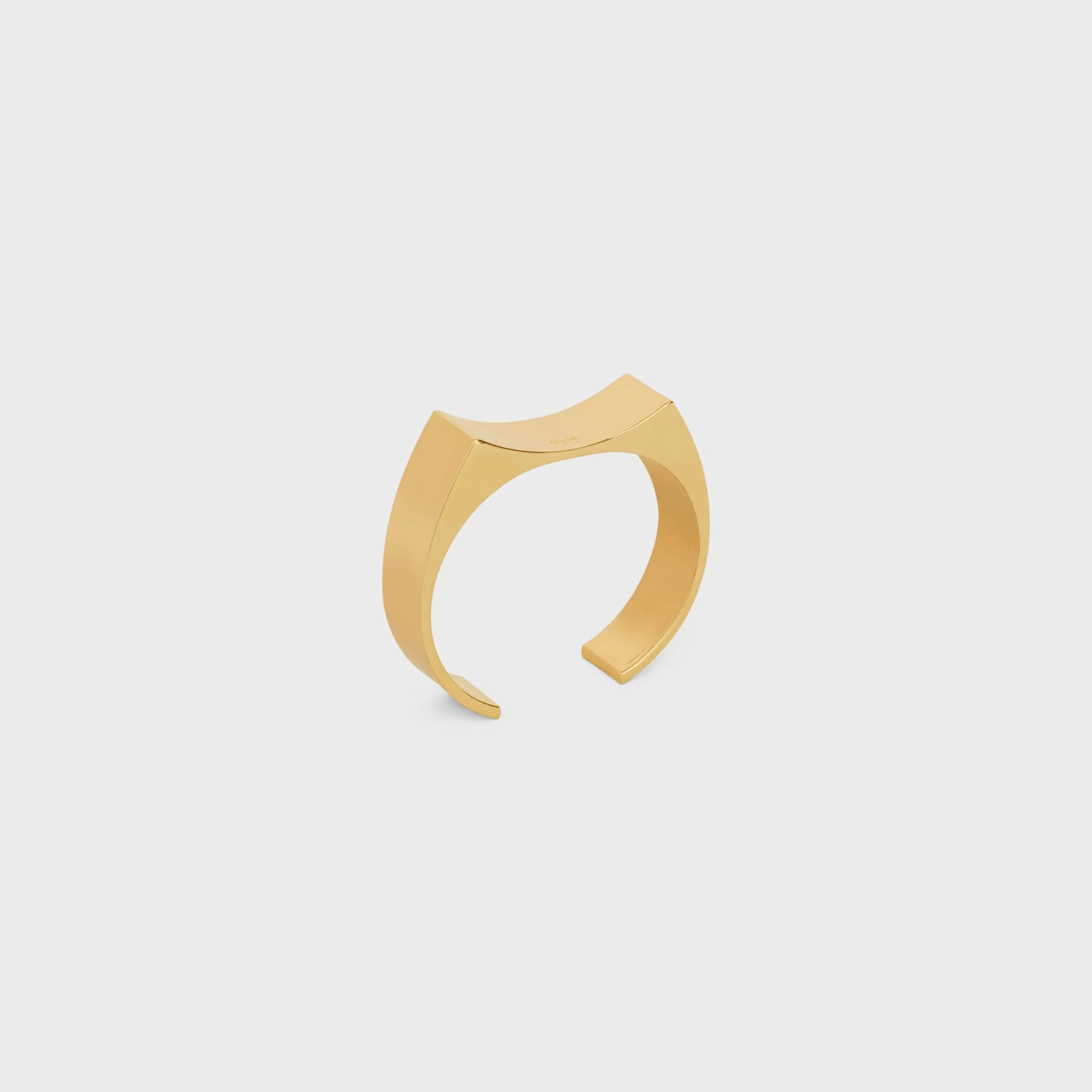 Abstract Shapes Concave Cuff - Gold - Image 2