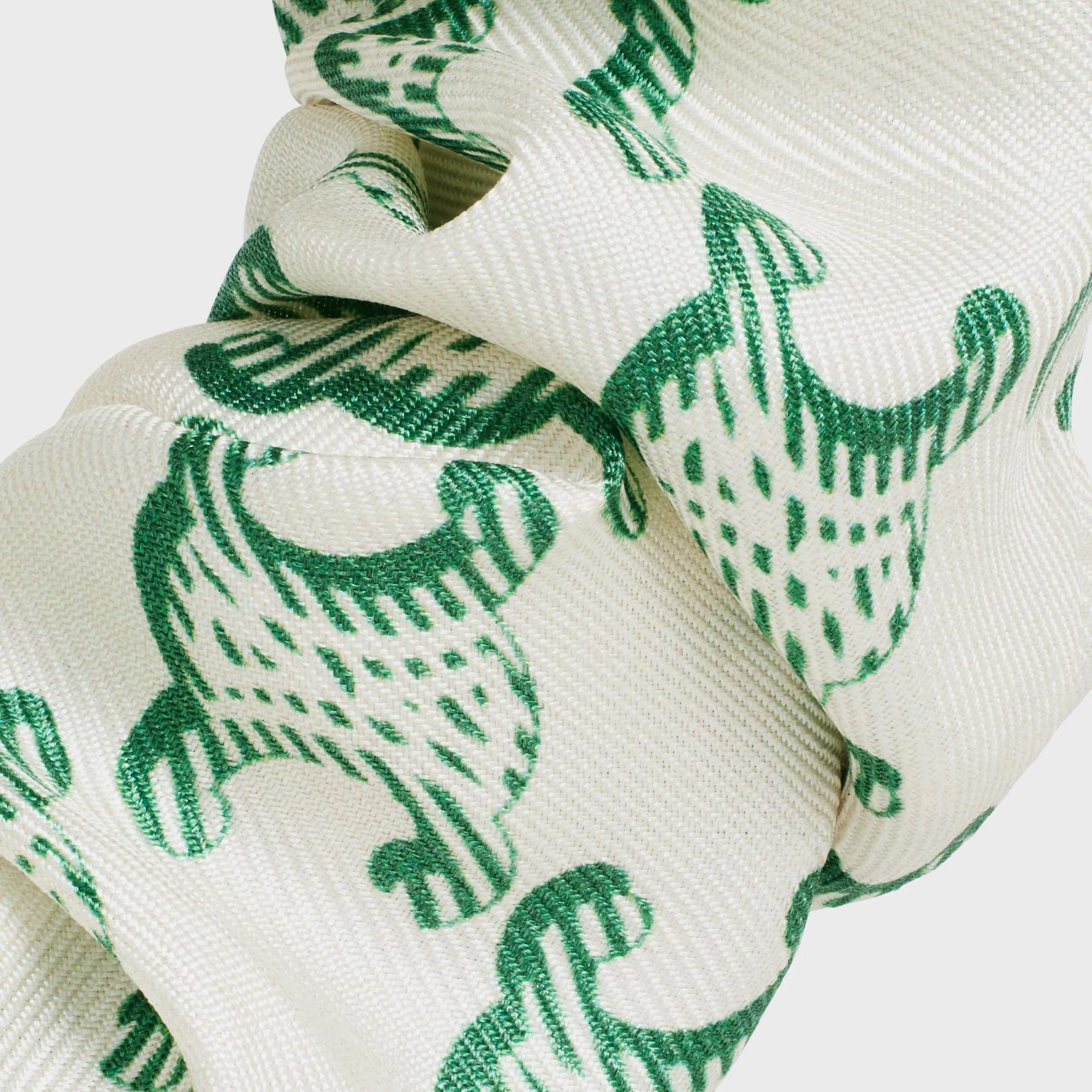 Celine Scrunchy Triumph - Gold/White/Green - Image 3