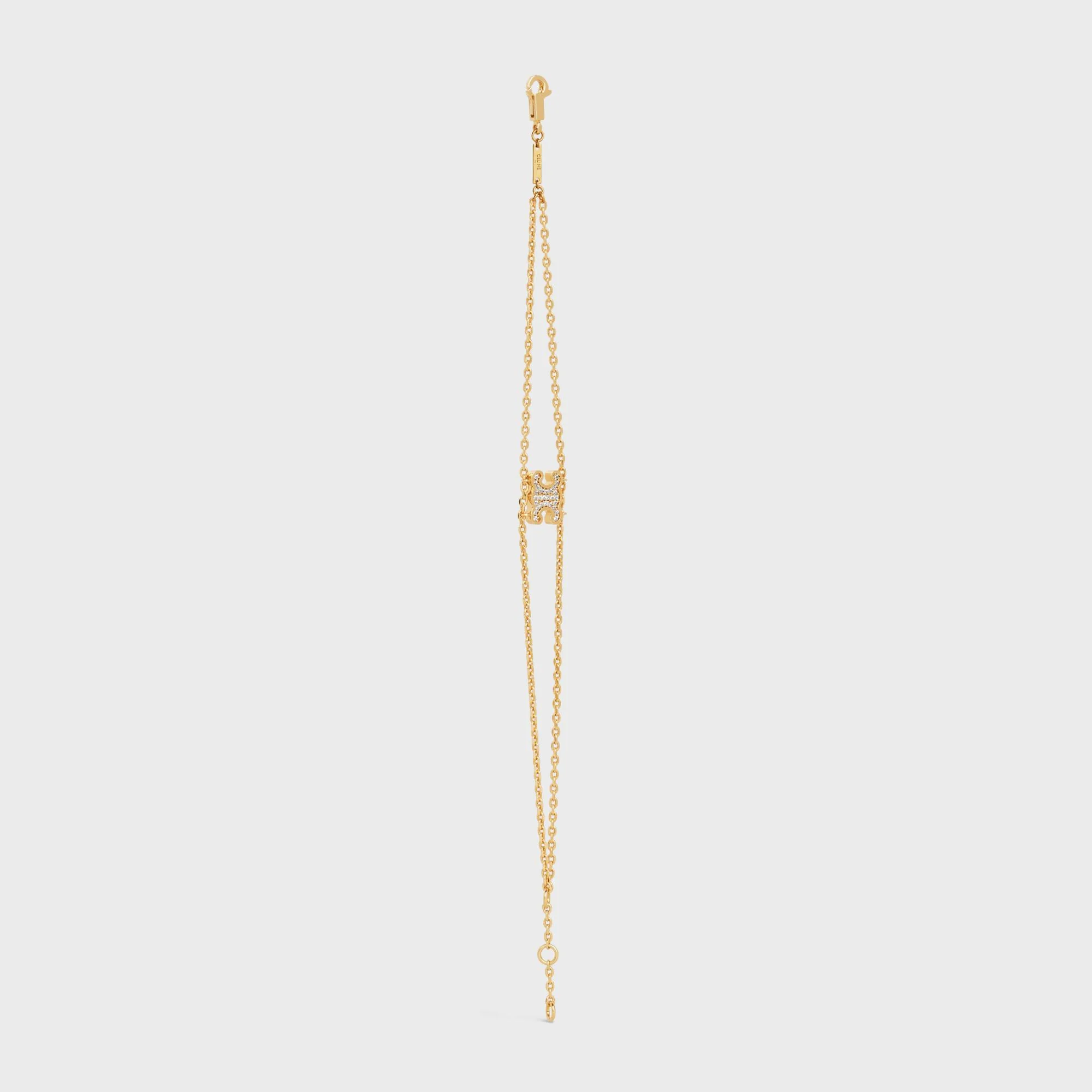 Triumph Rhinestone Hanging Bracelet - Gold - Image 3