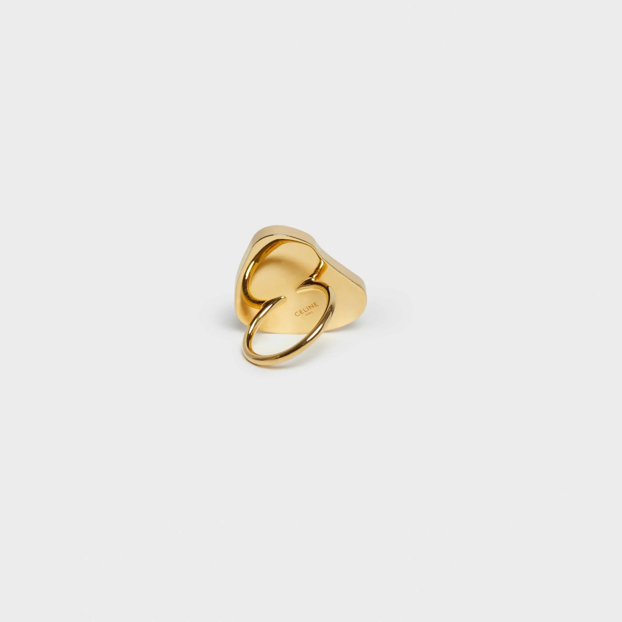 Celine Folk Quartz Ring - Gold/Quartz Rutile - Image 3
