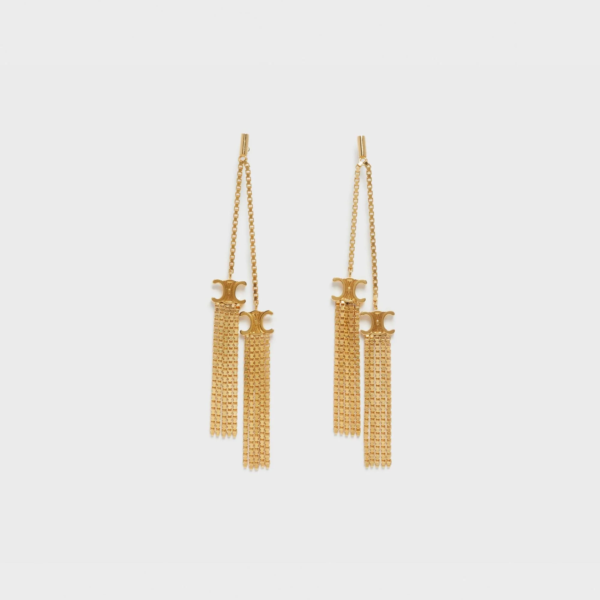 Triumph Folk Pompon Earrings - Gold
