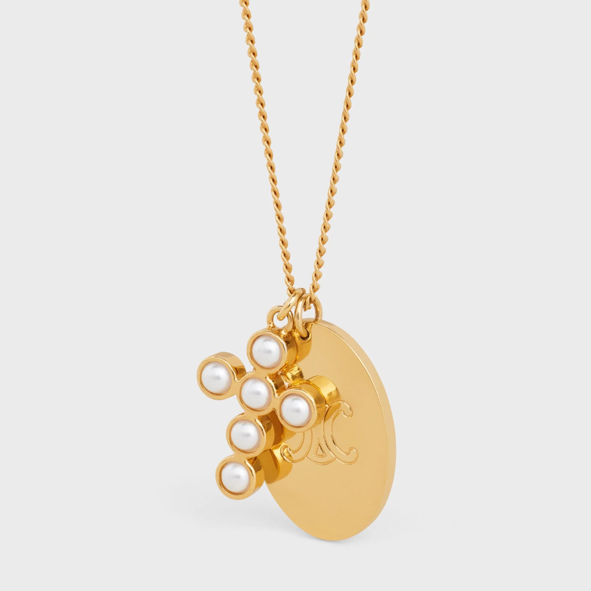Triumph Folk Pearl Necklace - Gold/Ivory