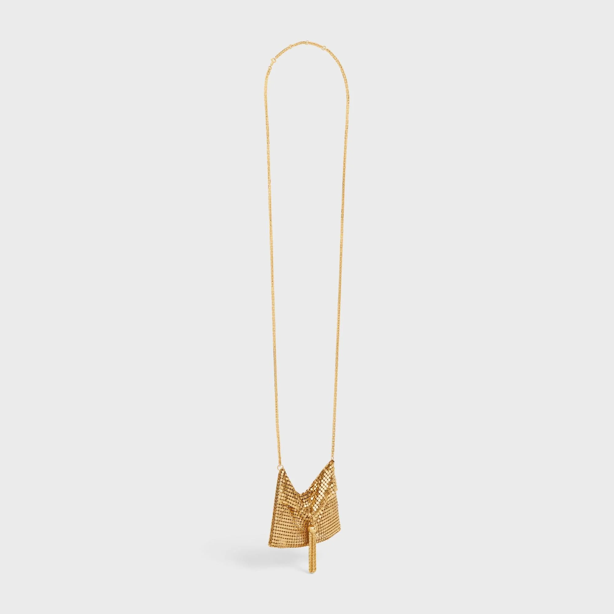 Triumph Folk Pouch Necklace - Gold - Image 3