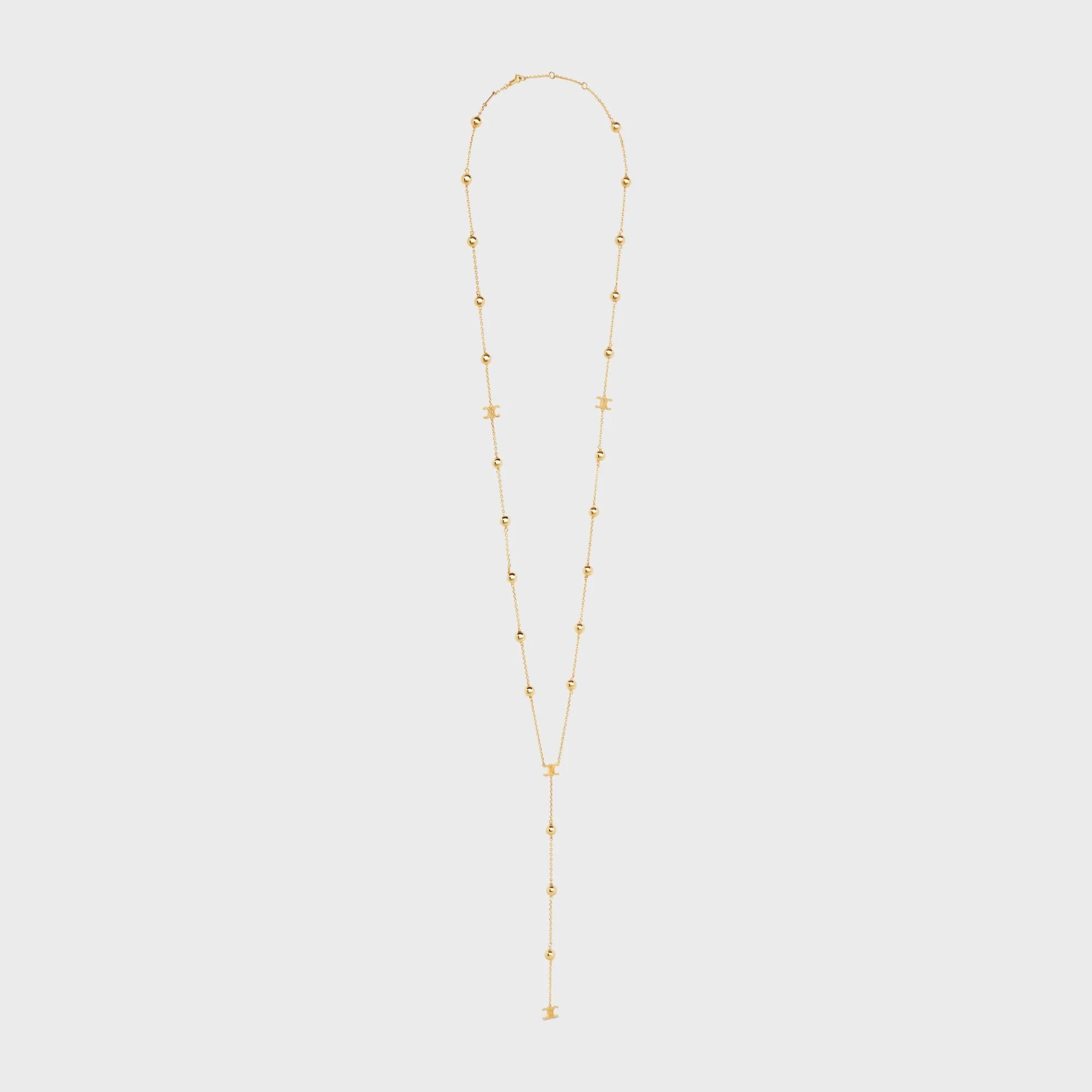Triumph Folk Beads Long Necklace - Gold - Image 2