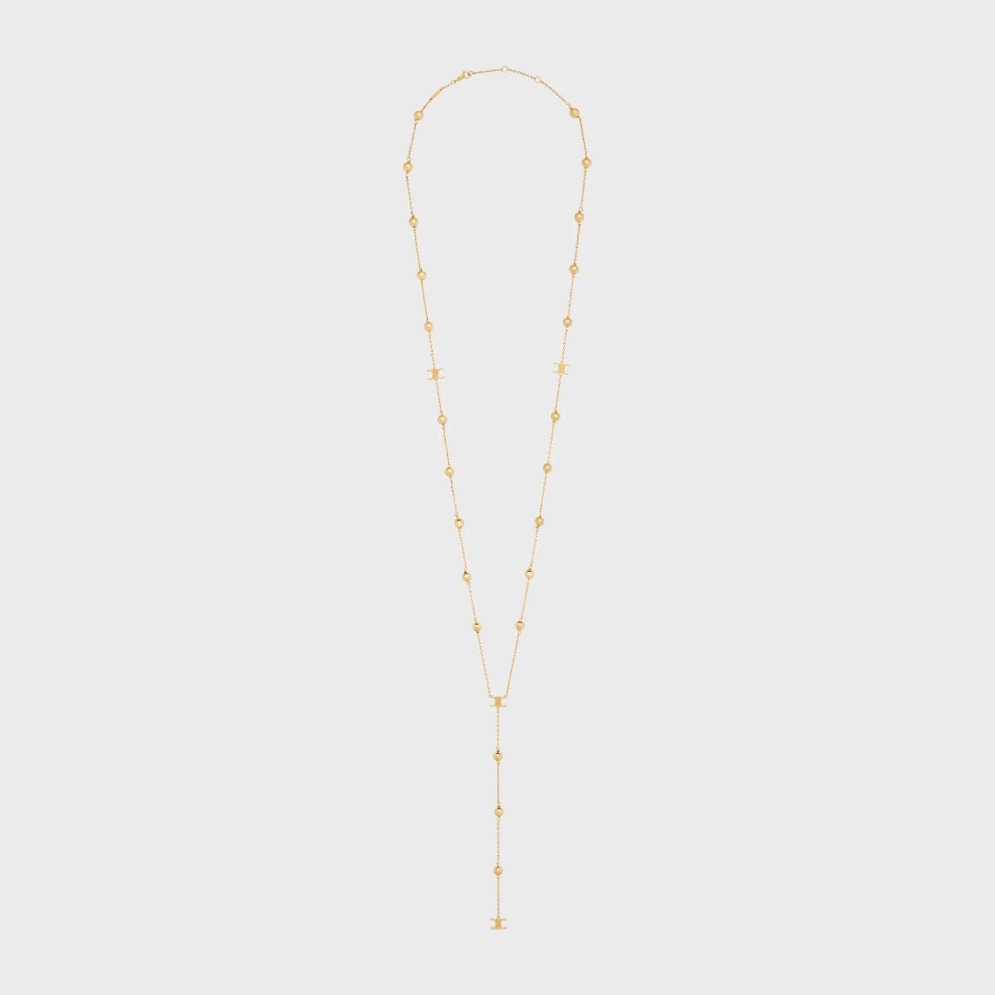 Triumph Folk Beads Long Necklace - Gold - Image 3