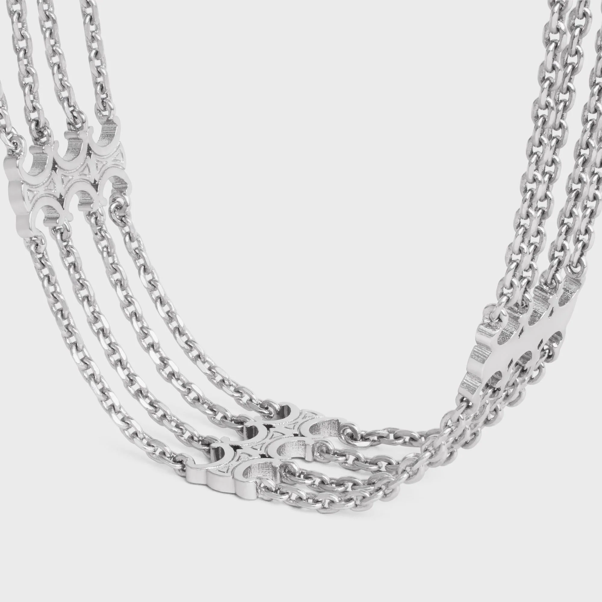 Triumph Multi Chain Bracelet - Silver - Image 2