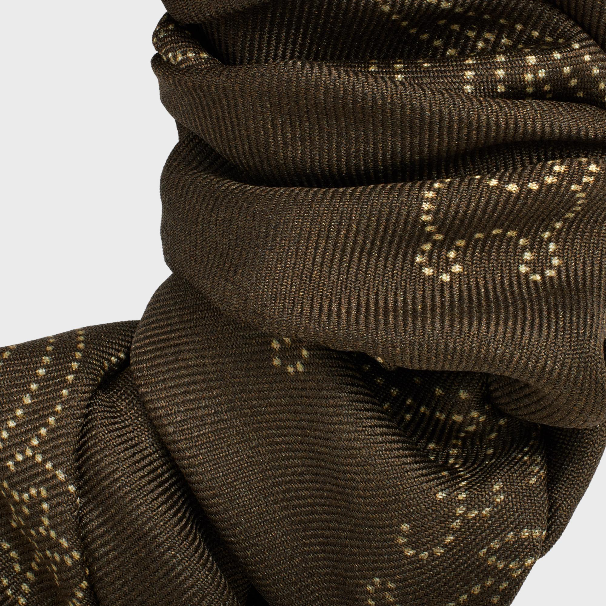 Scrunchy Bandana - Khaki/Gold - Image 3